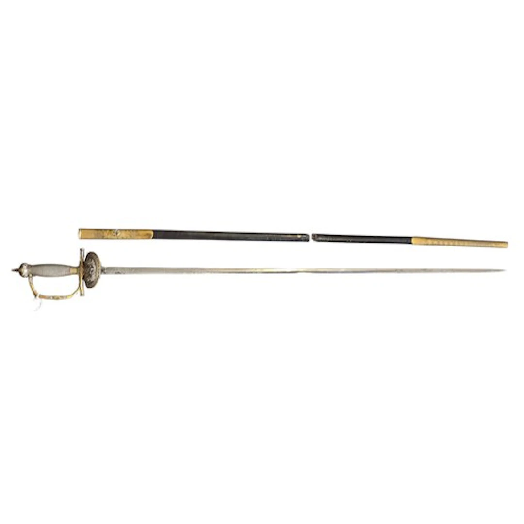 Early 20th century court rapier sword, with Edward VII Royal...