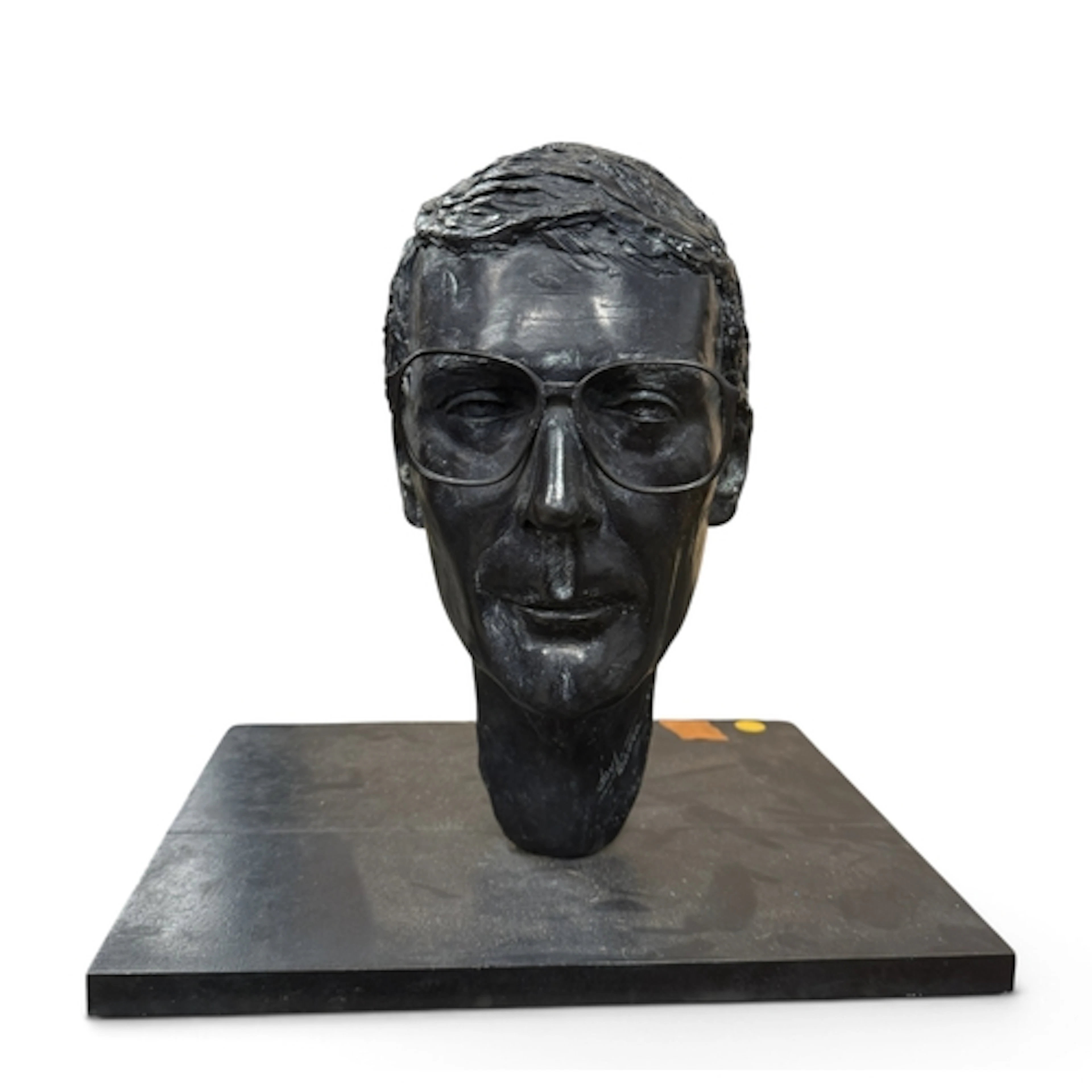 A BRONZE SCULPTURE OF JOHN MAJOR Signed Dev Baara and dated ...