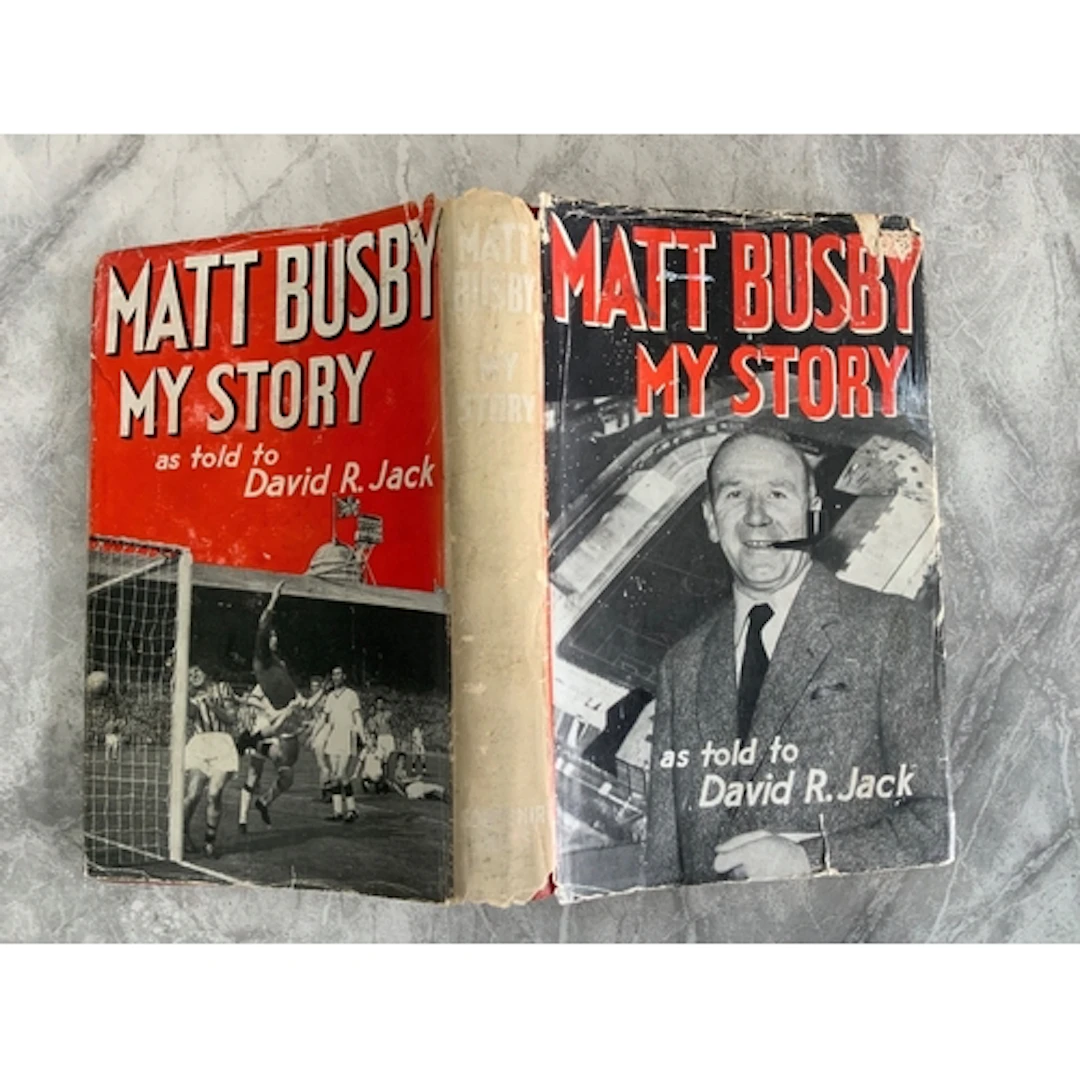 Matt Busby Manchester United Signed Football Book: My Story ...