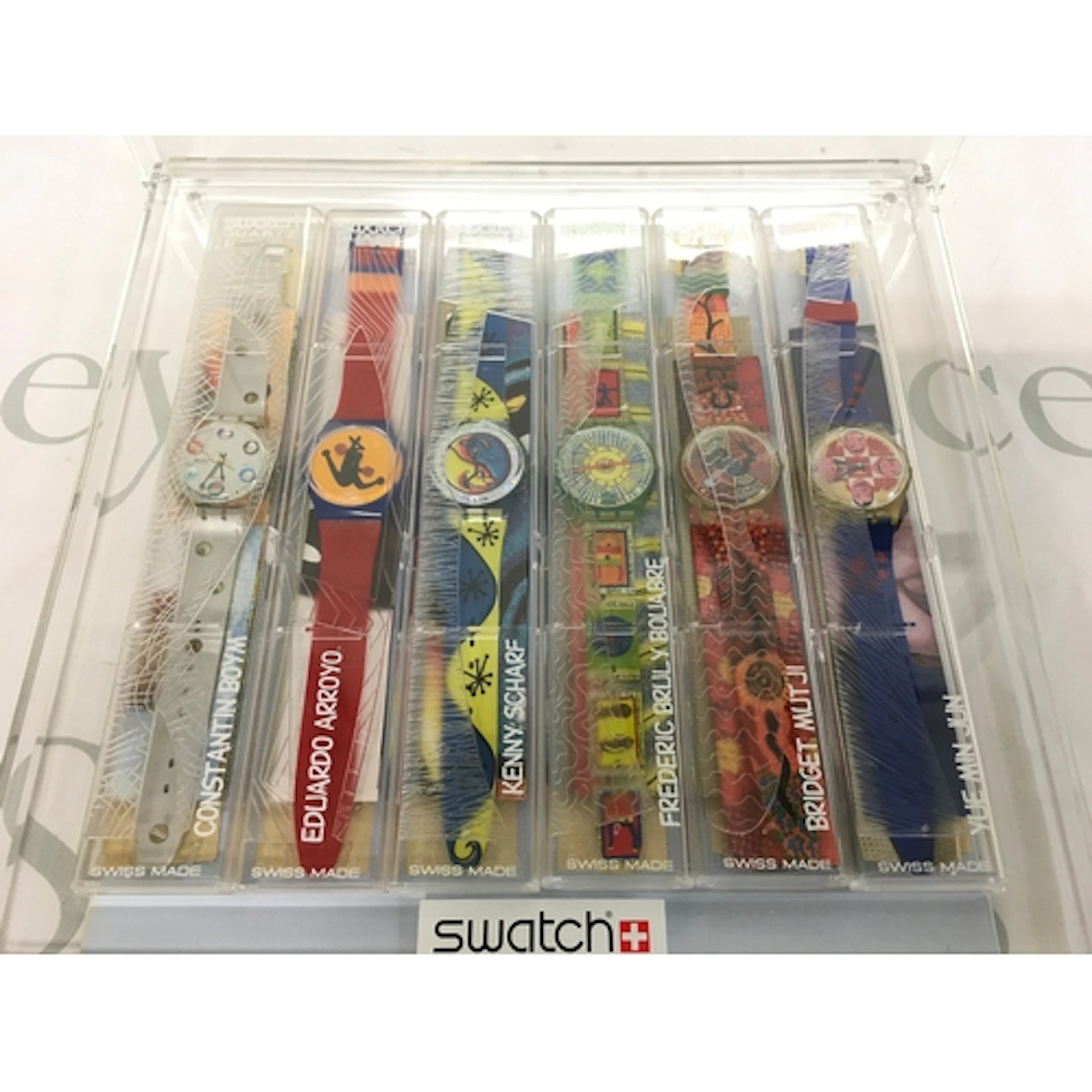 complete six-piece Swatch Artist Collection set housed in it...