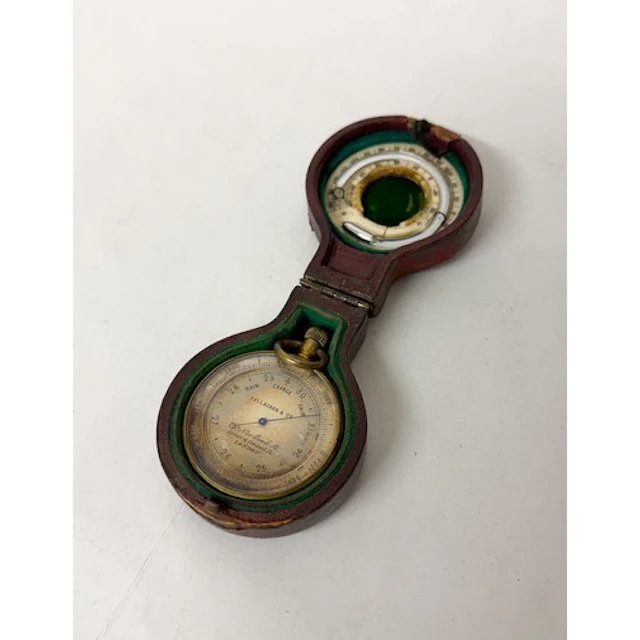 19th century Callaghan Bond Street London pocket barometer /...