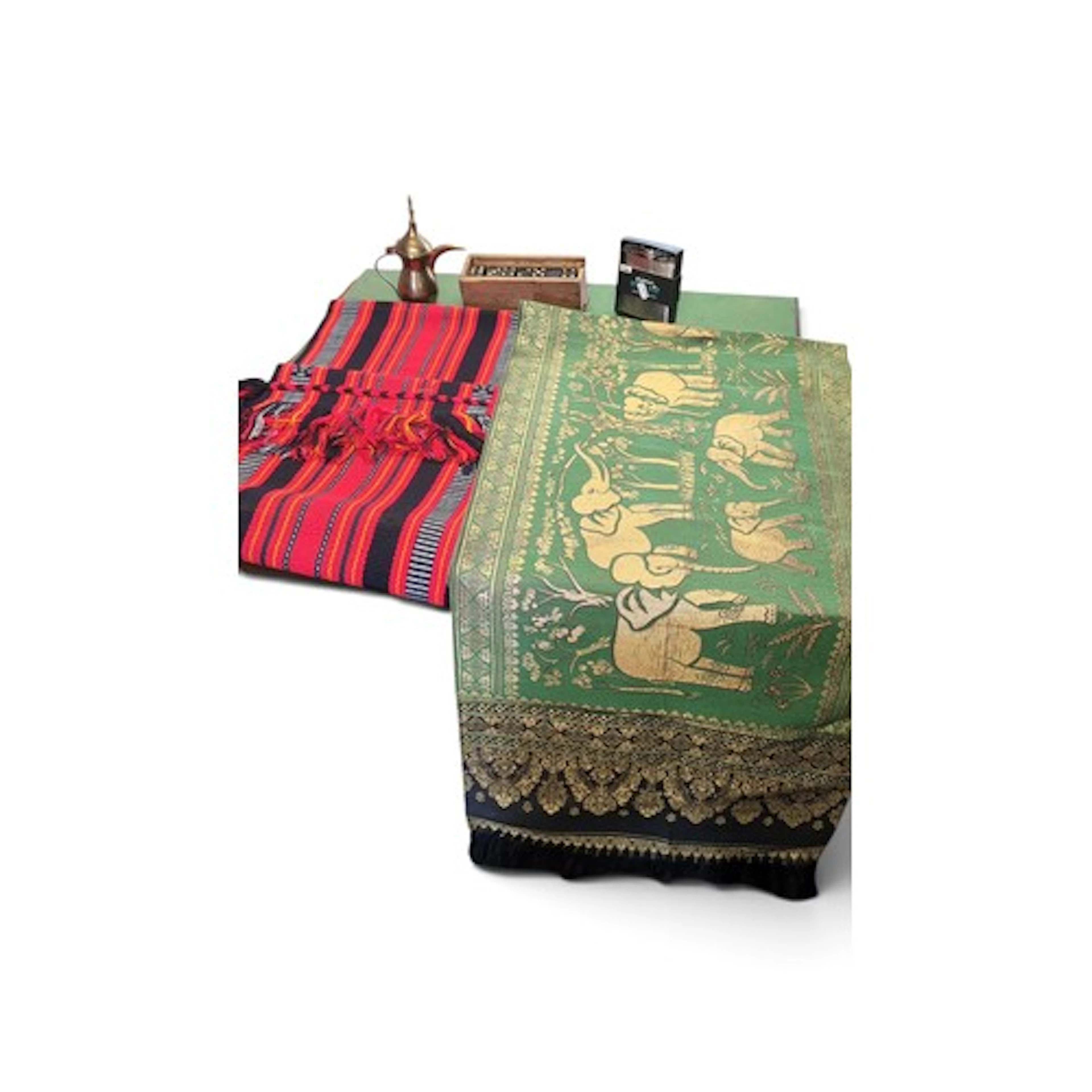 A mixed lot comprising a brass dallah-style coffee pot, a bo...