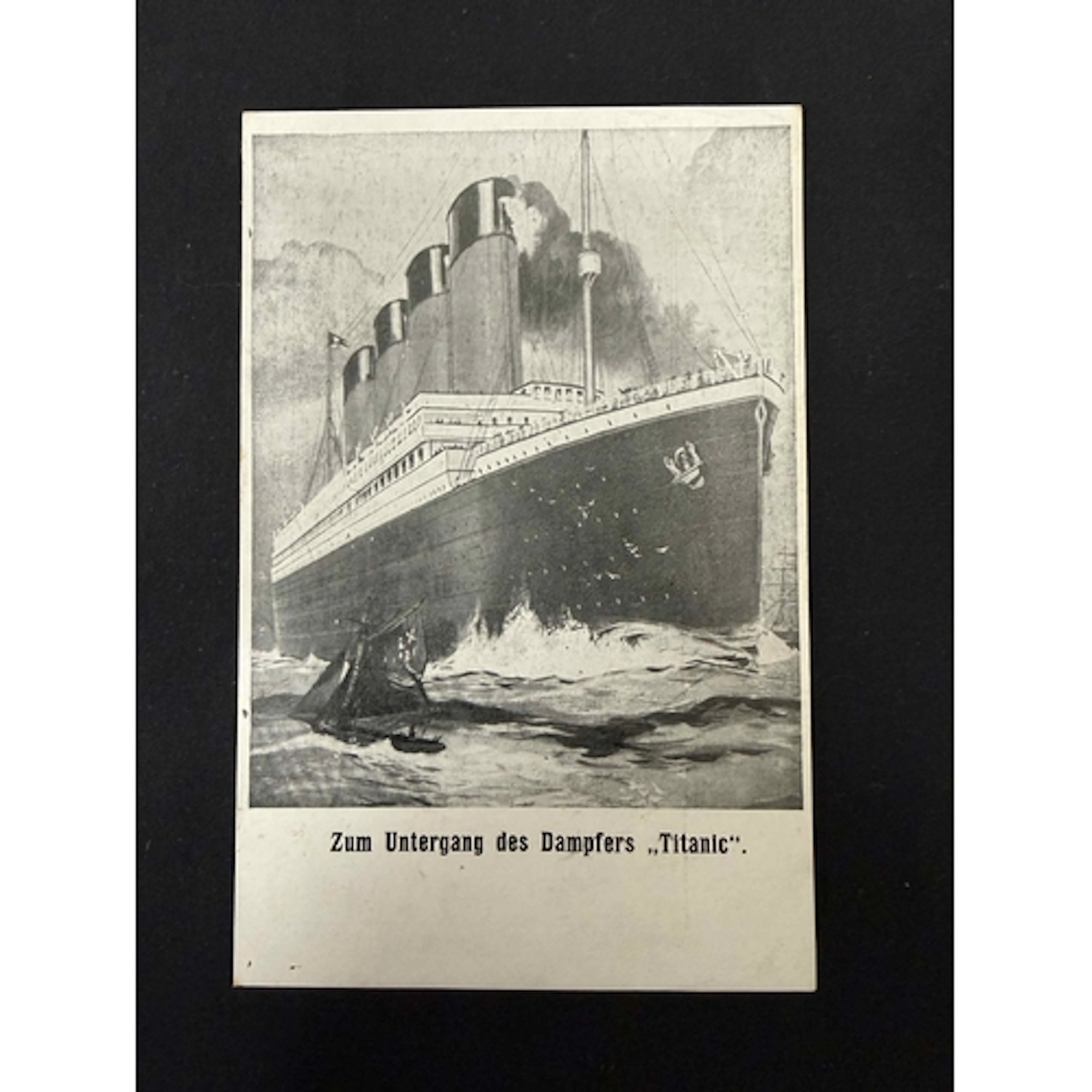 R.M.S. Titanic: R.M.S. Titanic: Unusual German postcard tit...