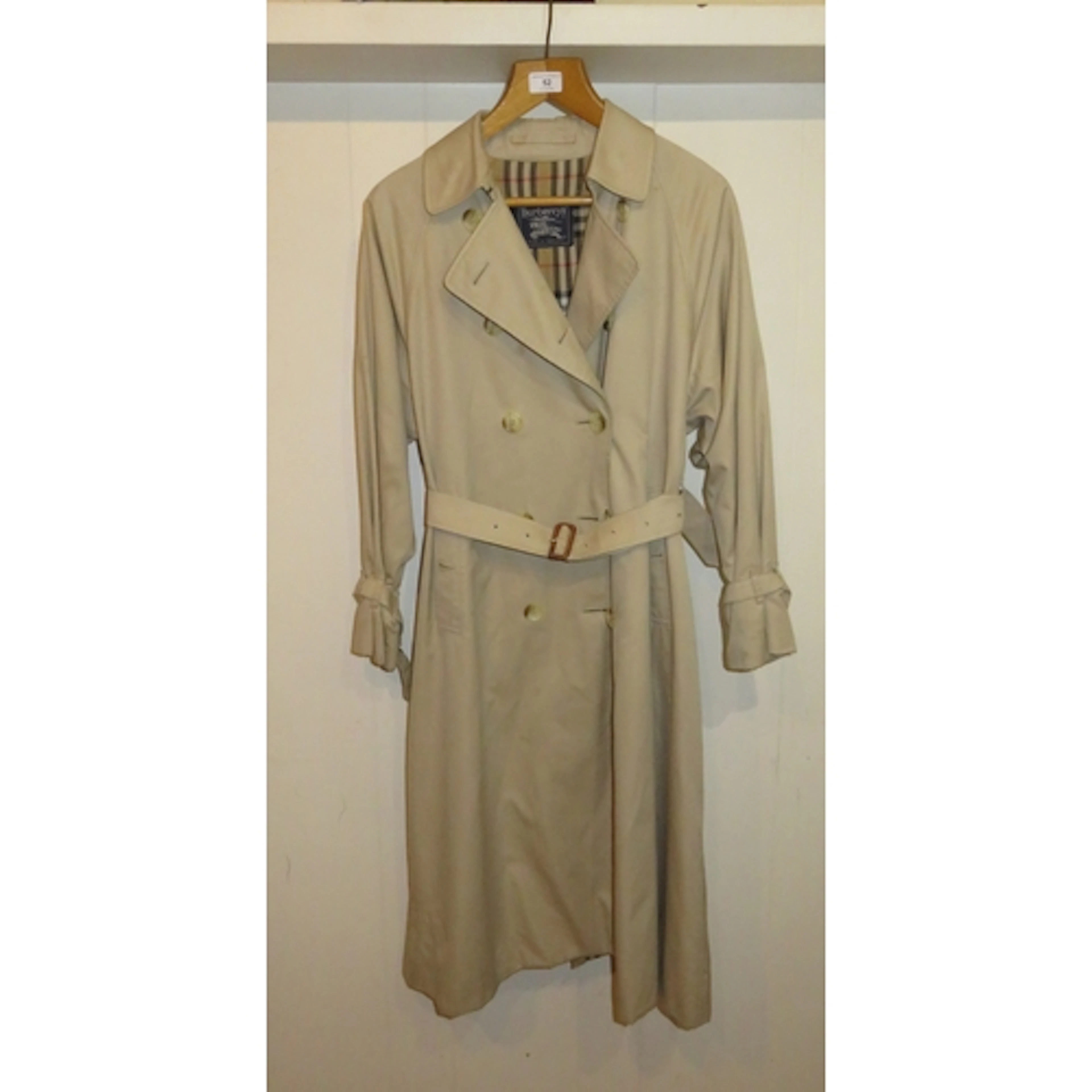 Ladies Burberry double breasted trench coat