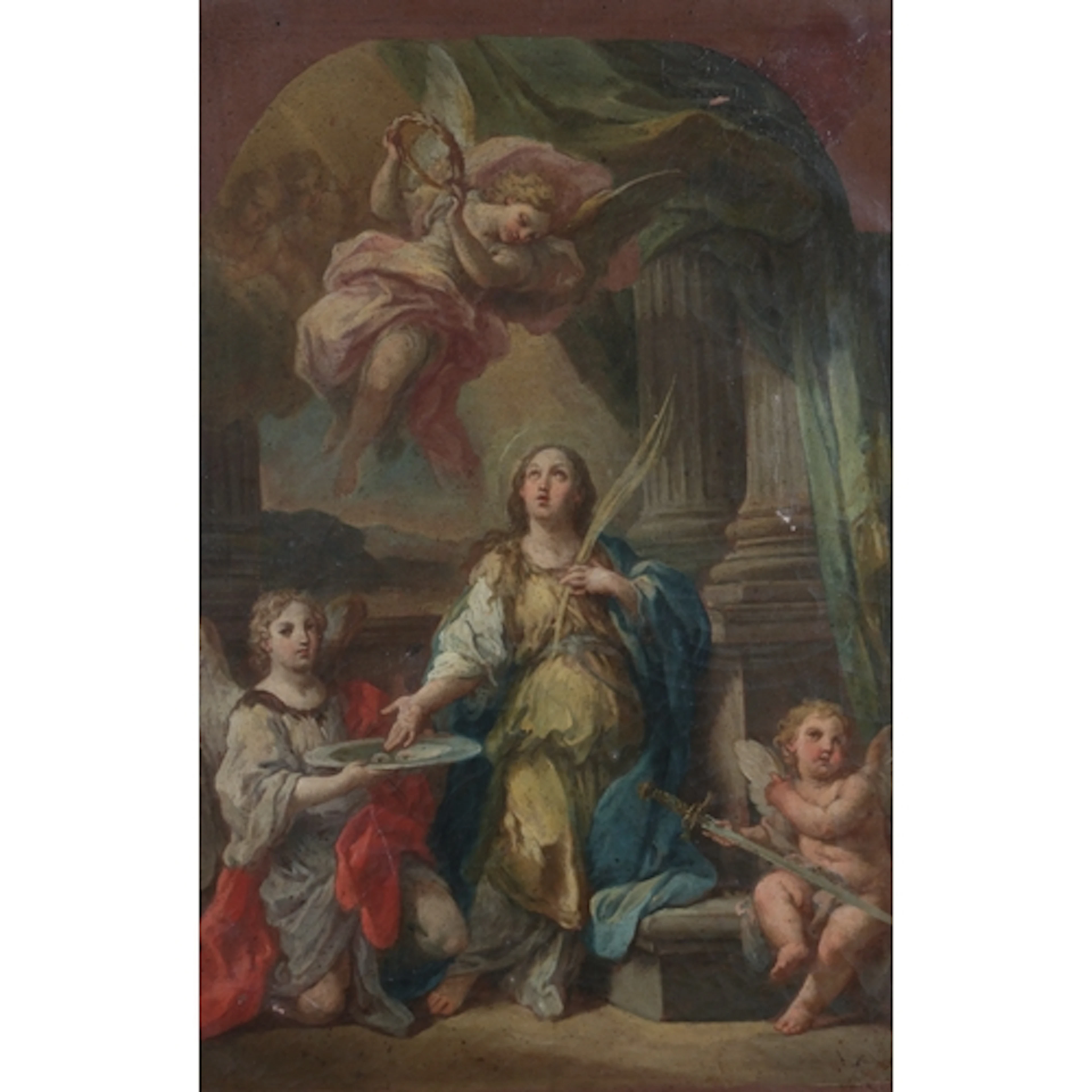 After Luca Giordano (Italian, 1634-1705) 'The Annunciation'...