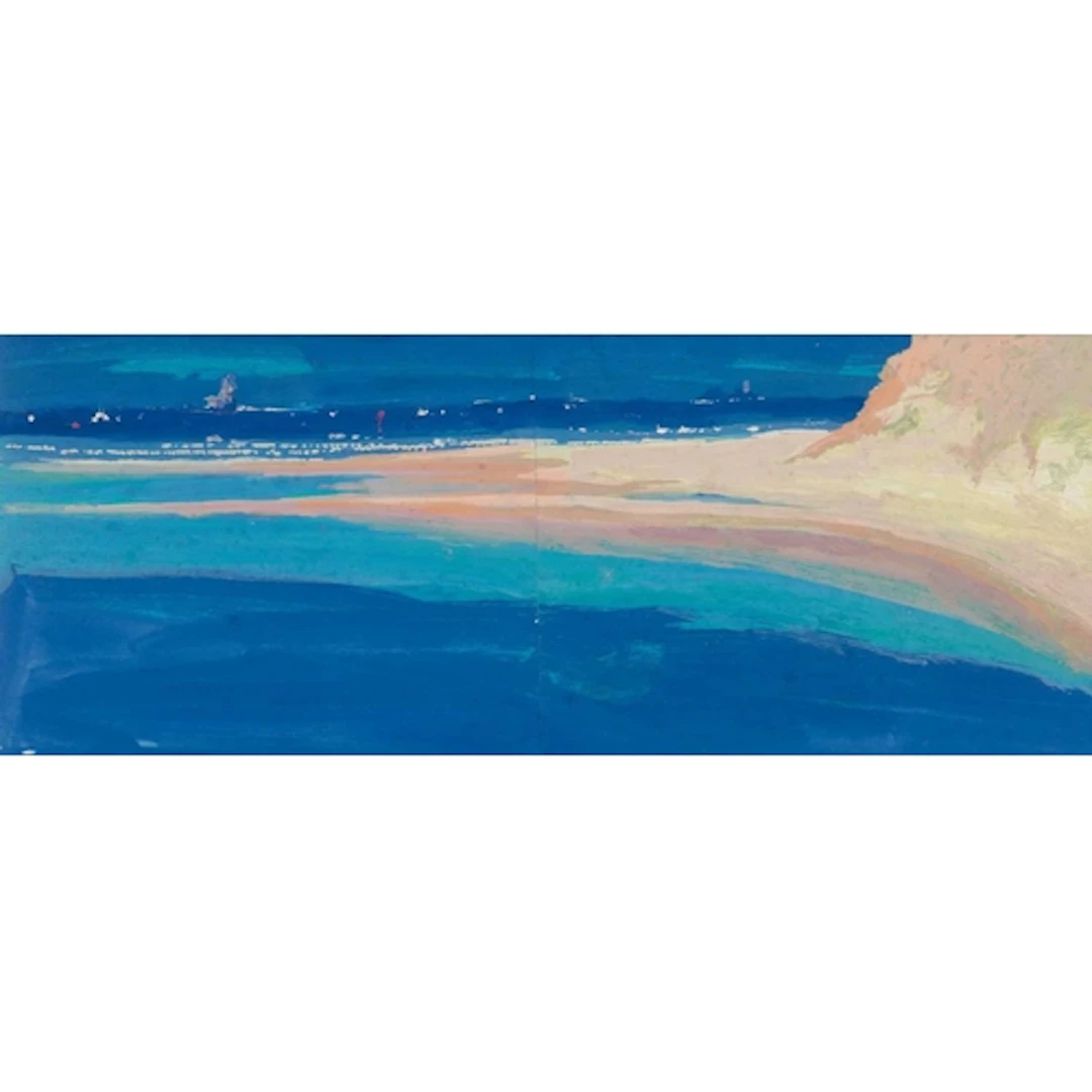 § John MILLER (1931-2002) Godrevy Lighthouse Gouache, stamp ...