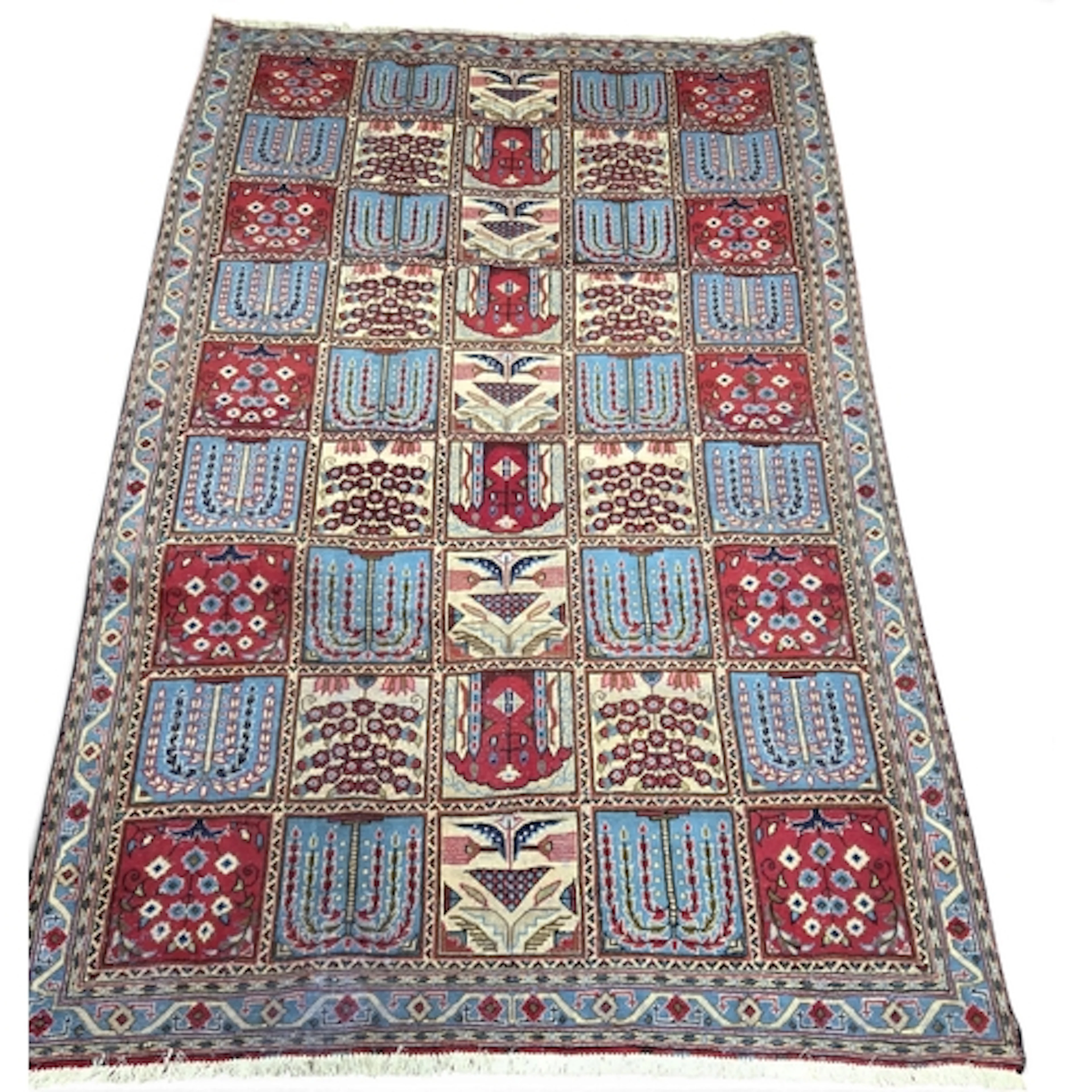 A full wool-pile hand-woven Persian carpet from the Bakhtiar...