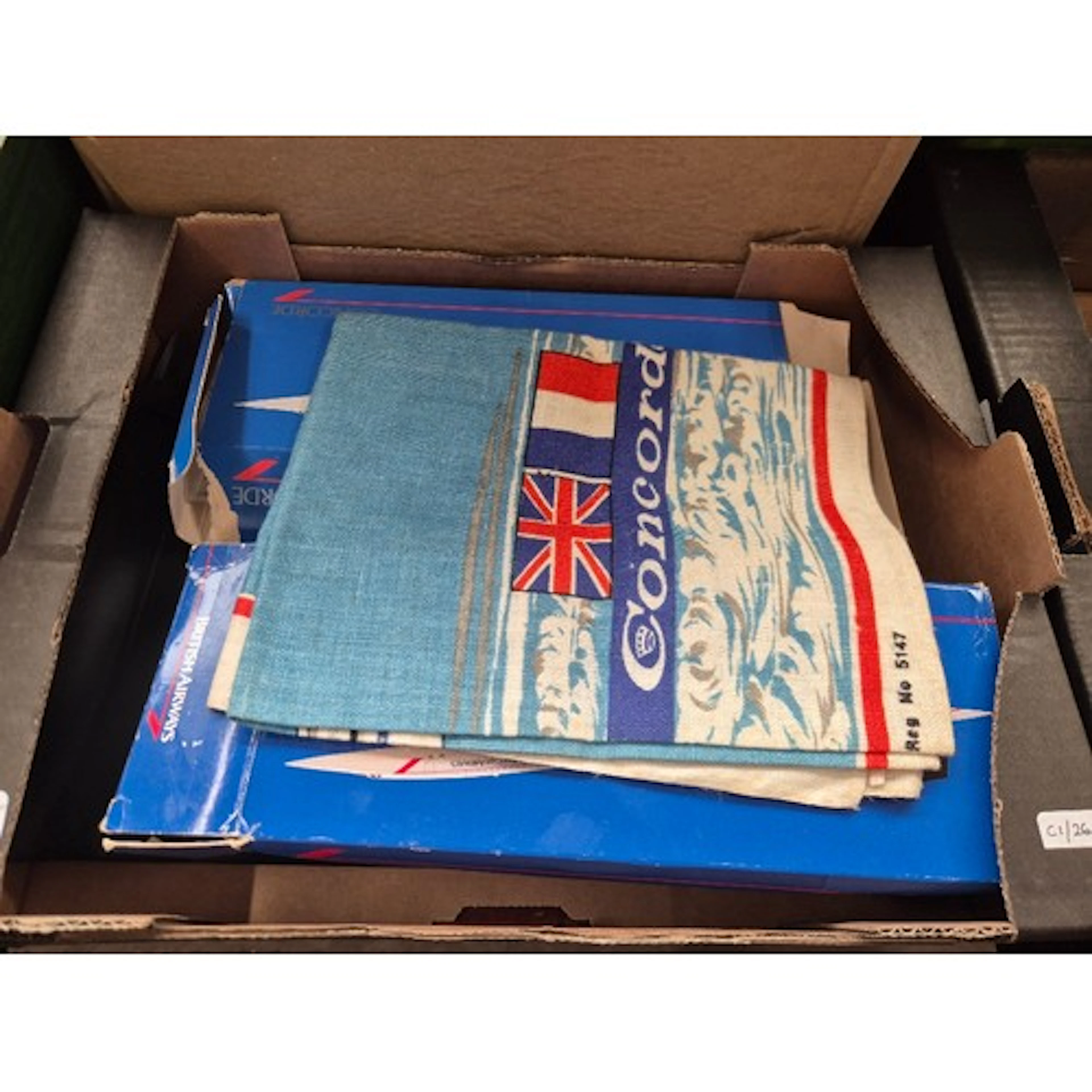Concorde memorabilia including flight certificate, 2 menus, ...