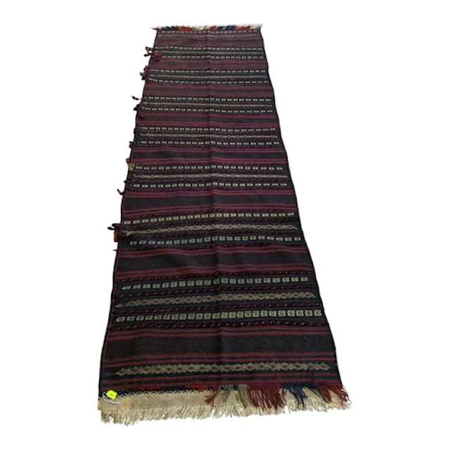 A vintage 20th cenrury Afghan Kilim Maldari carpet floor rug...