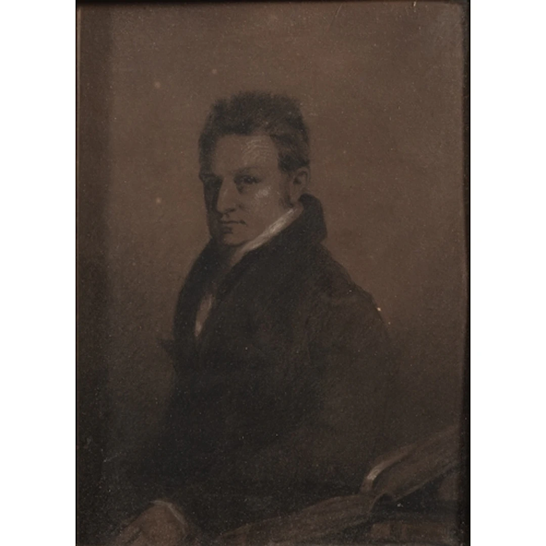 Two 19th century English school portraits - A half length po...