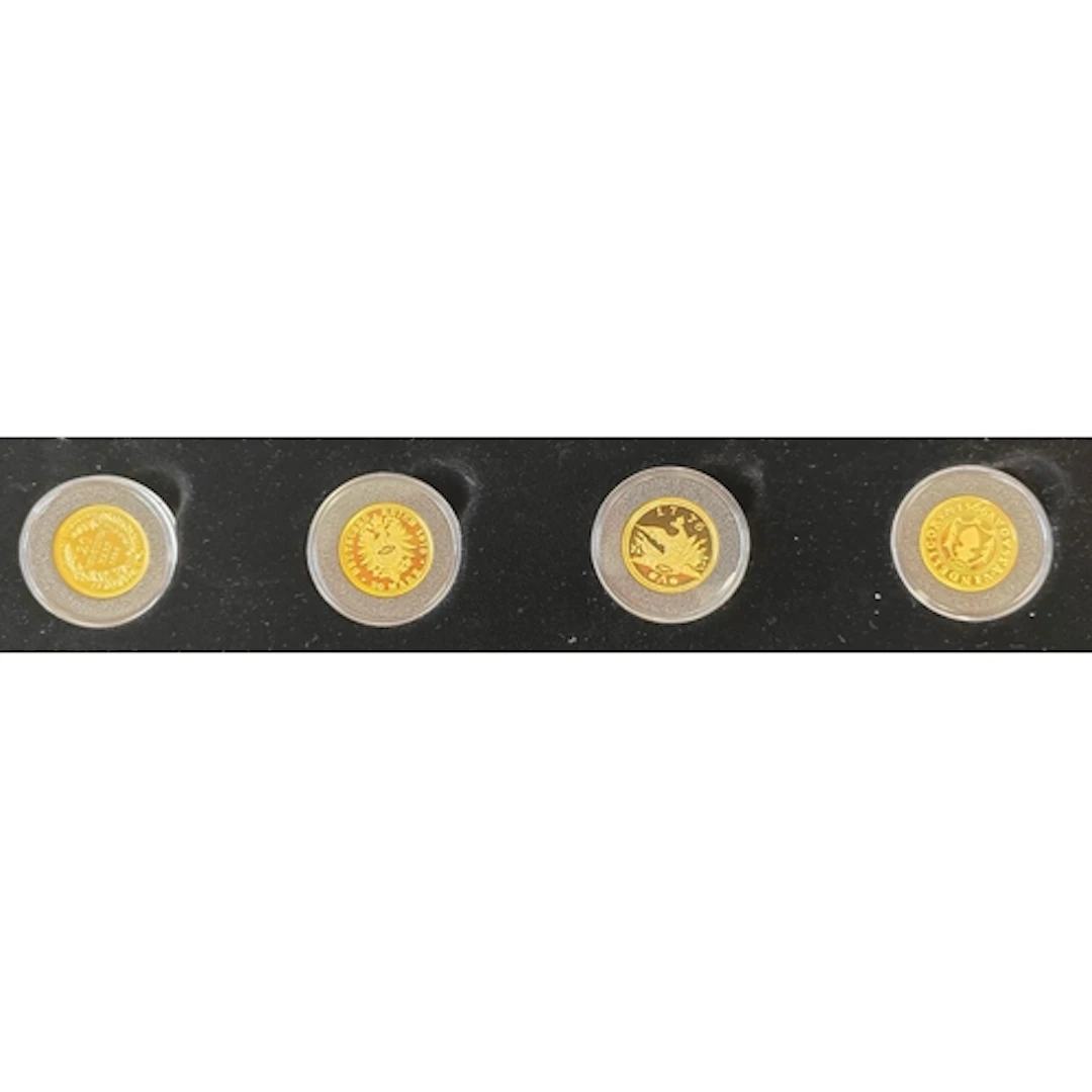 Germany. 2003 The Gold of Germans 14ct gold partial set (4 c...