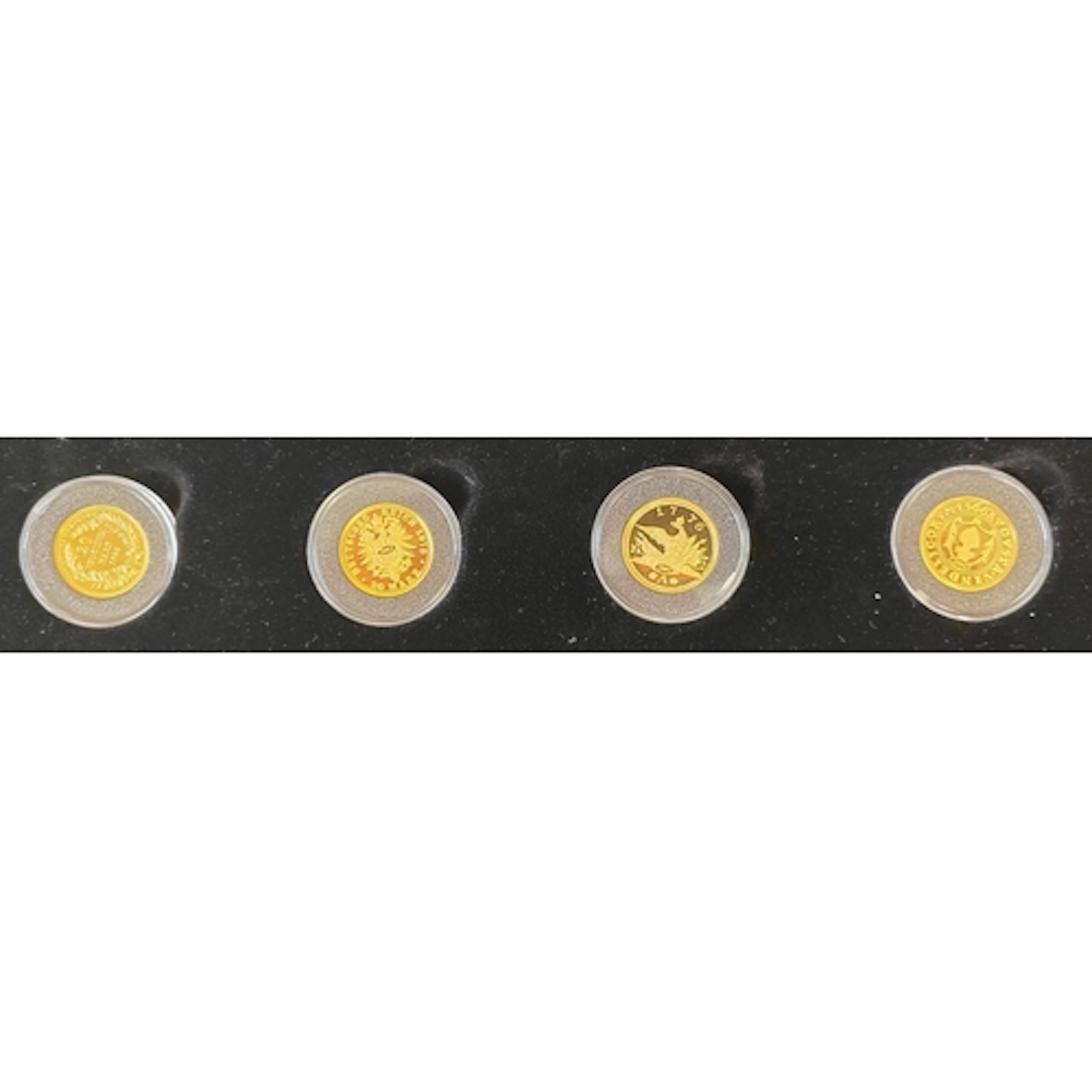 Germany. 2003 The Gold of Germans 14ct gold partial set (4 c...