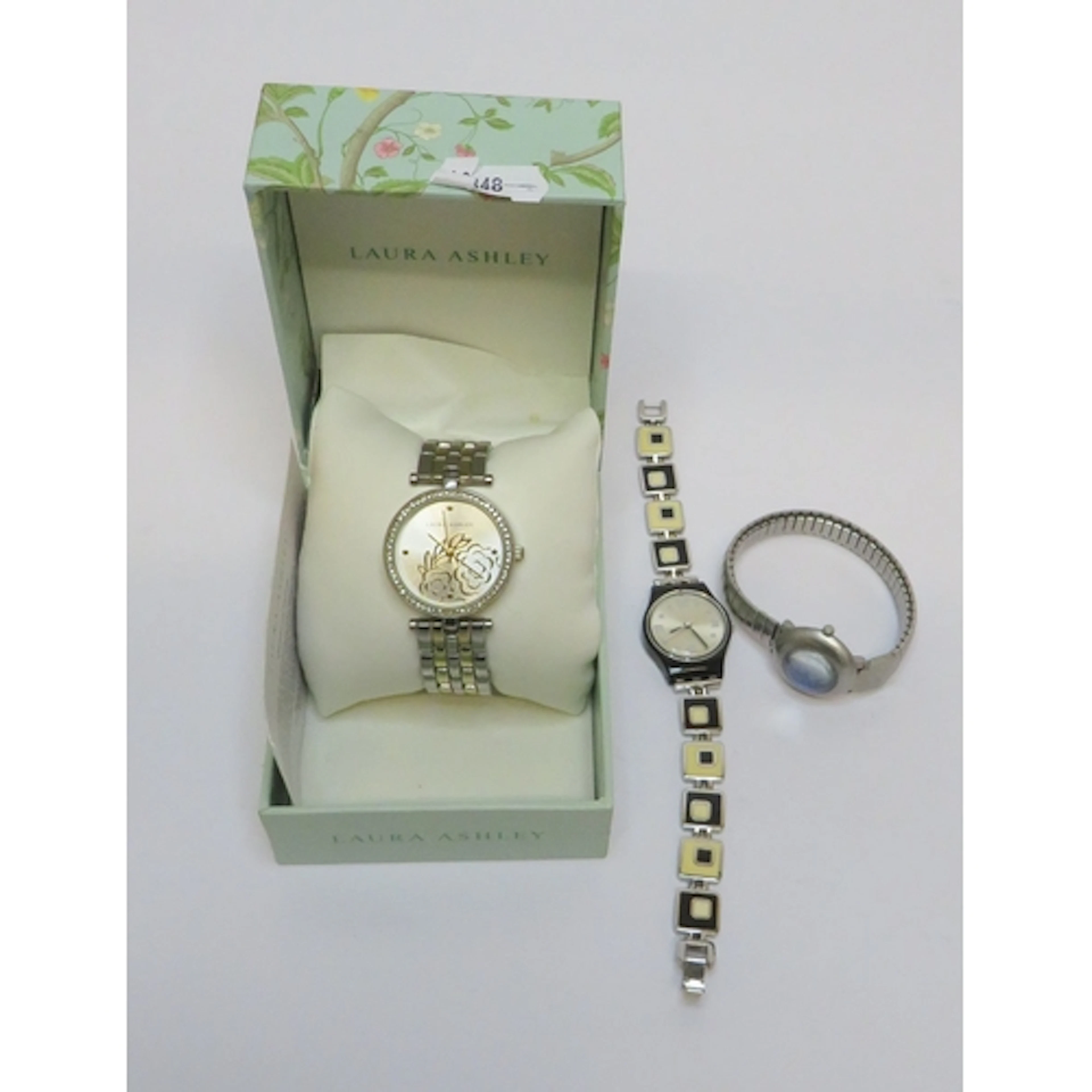 Boxed Laura Ashley Bracelet Watch, Storm Bubble Watch with b...