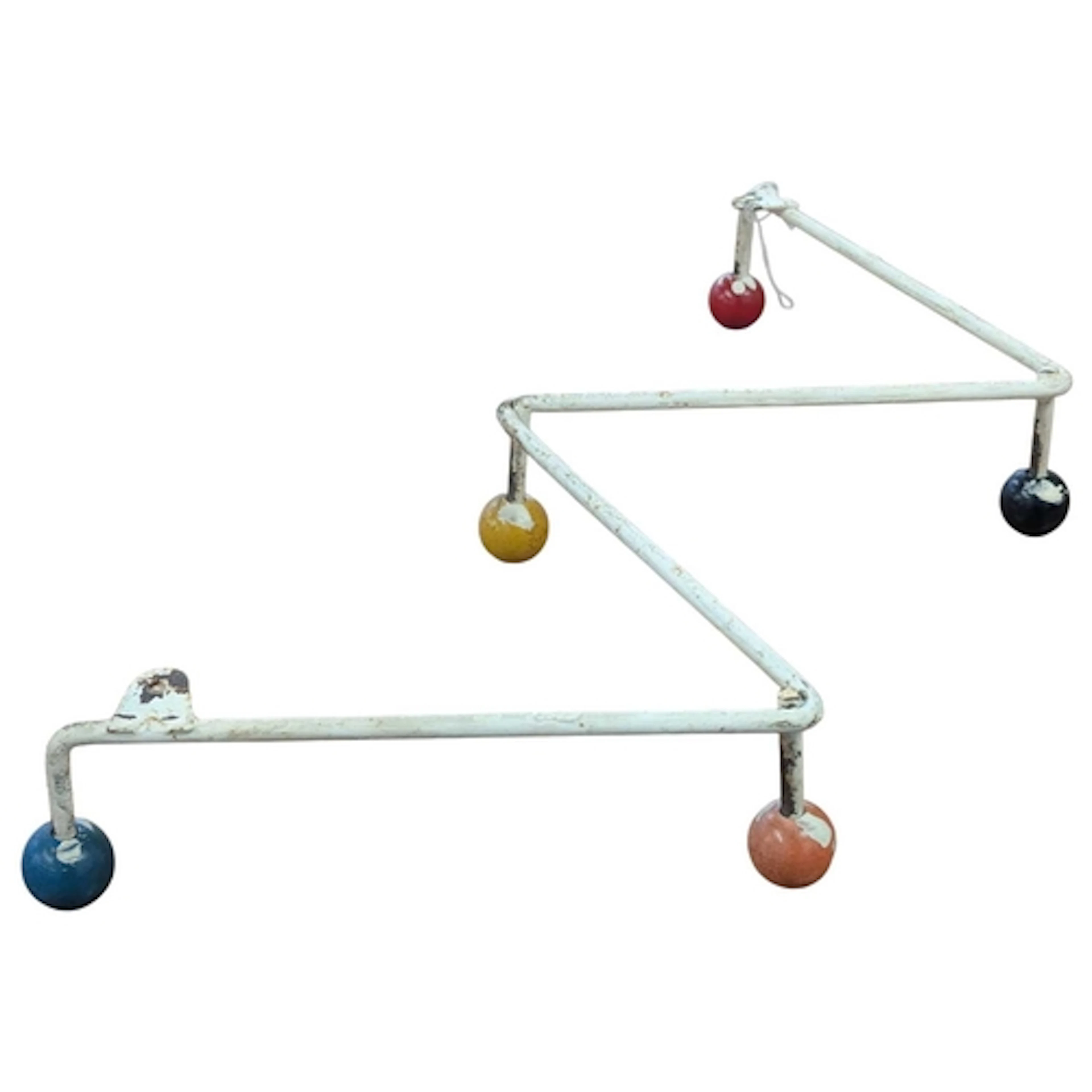 A mid 20th century wireworked Sputnik atomic coat rack. The ...