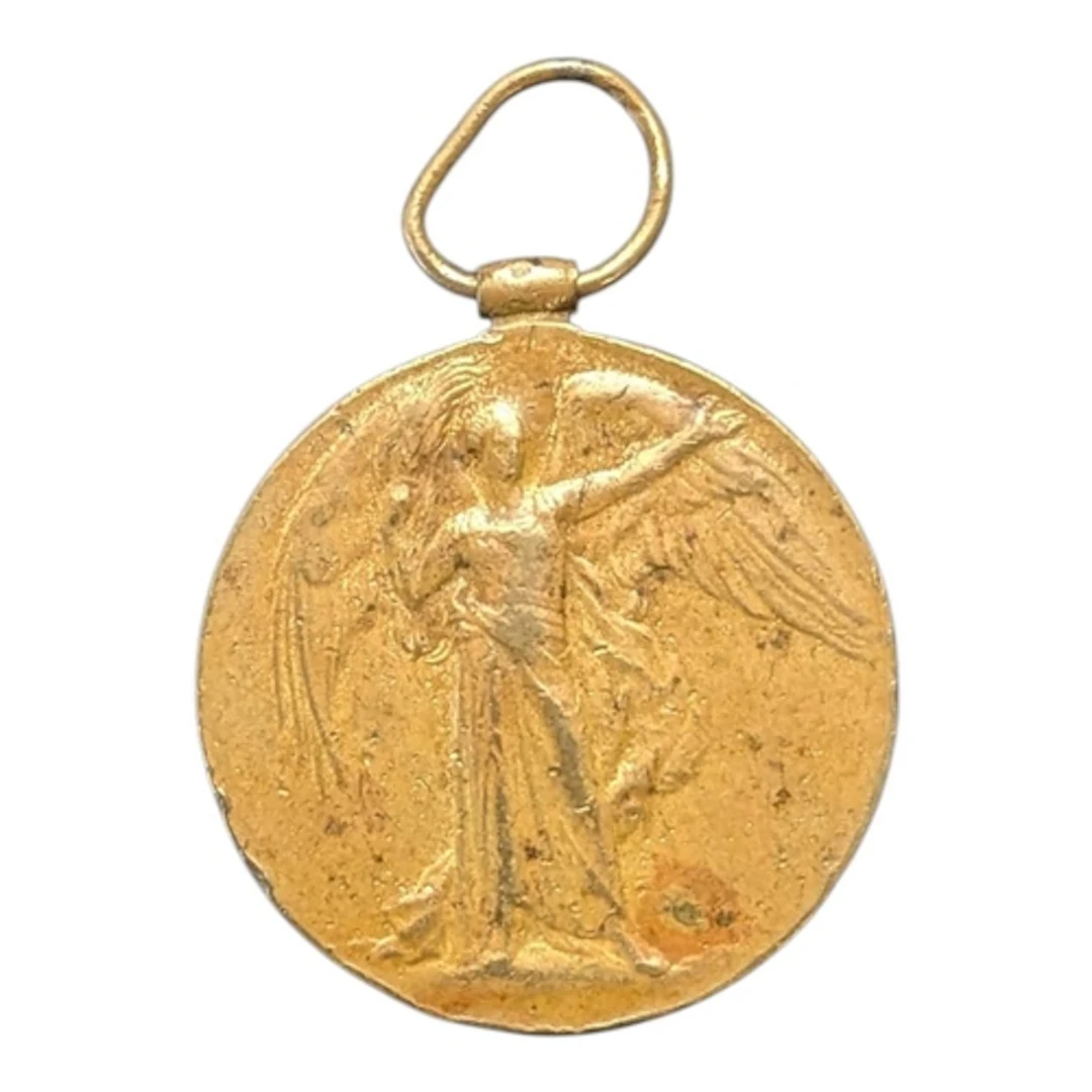 An early 20th century 1919 WWI Victory Medal. Featuring a wi...