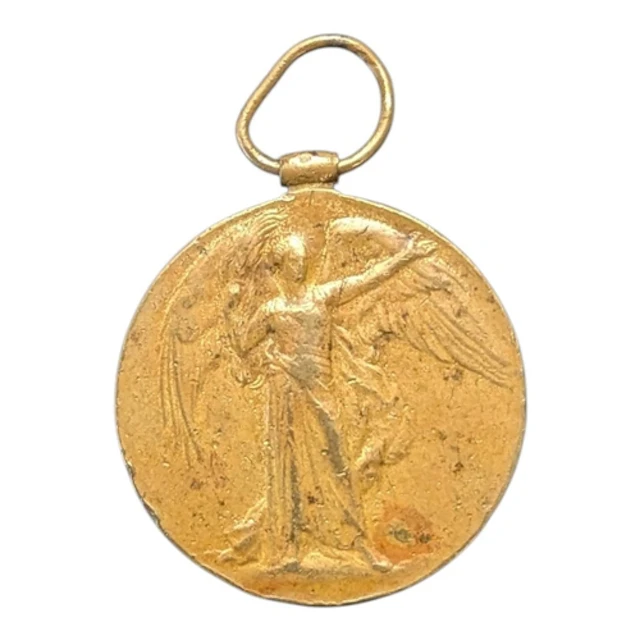 An early 20th century 1919 WWI Victory Medal. Featuring a wi...