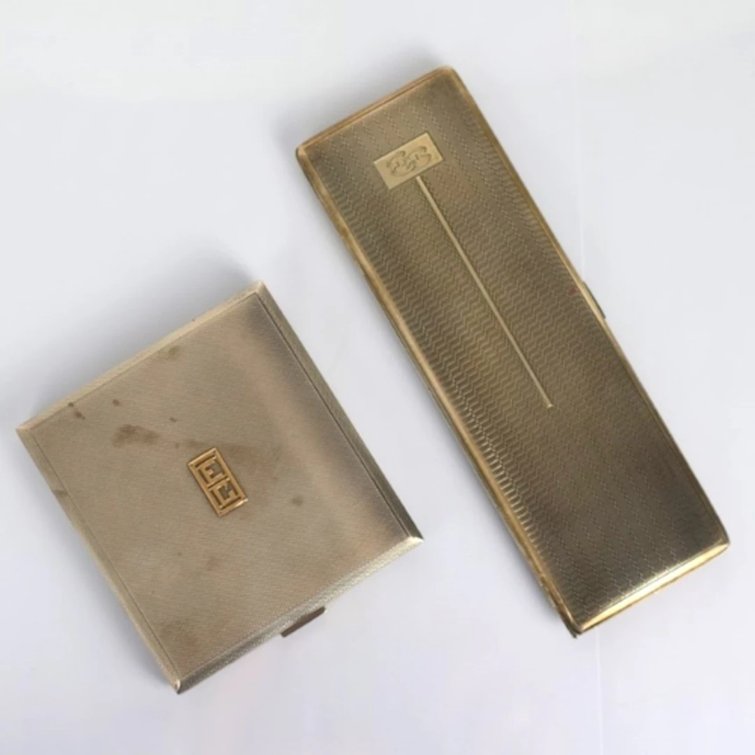 A George V silver cigarette case, Beddoes & Co, Birmingham 1...