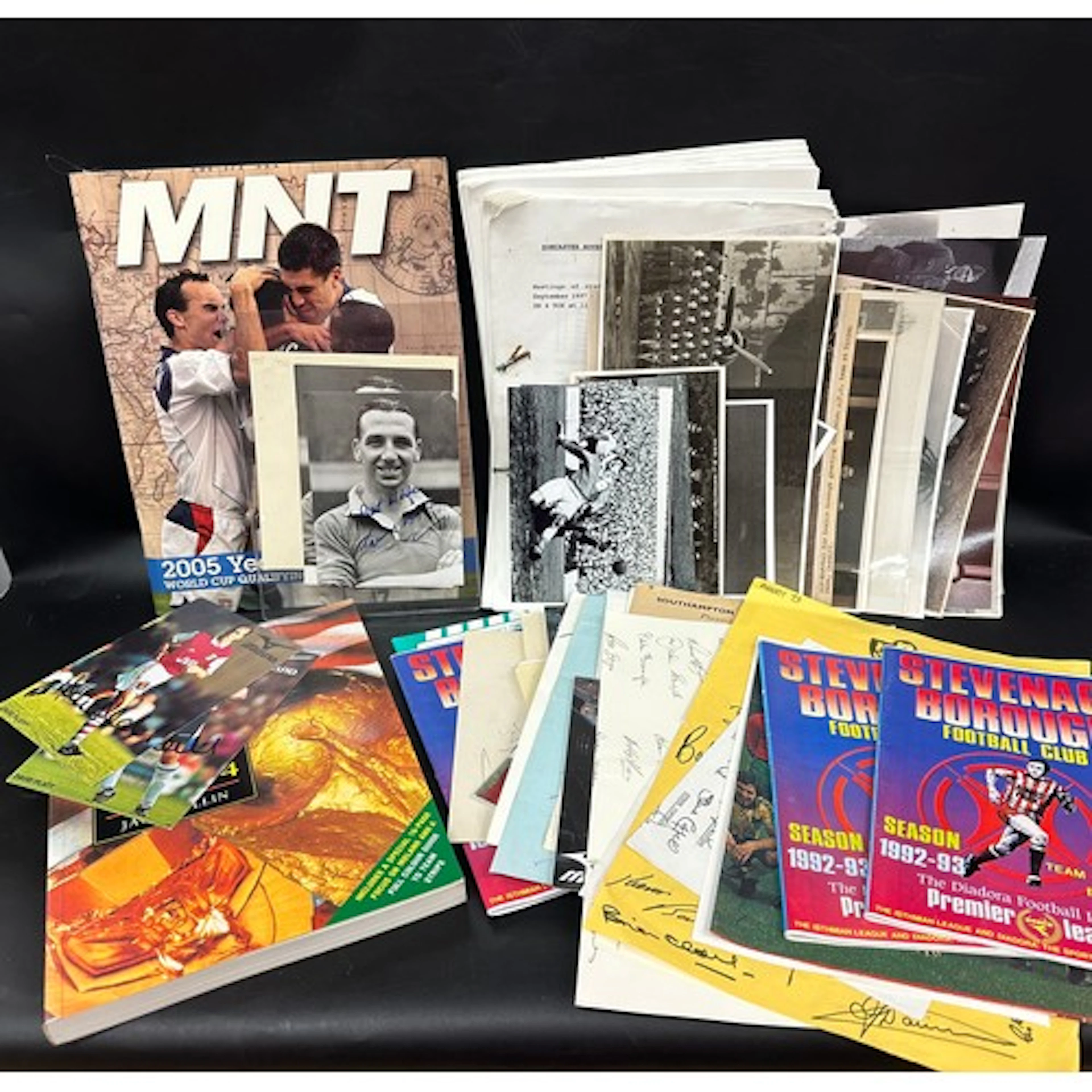 A collection of football stars/team signed photographs, matc...