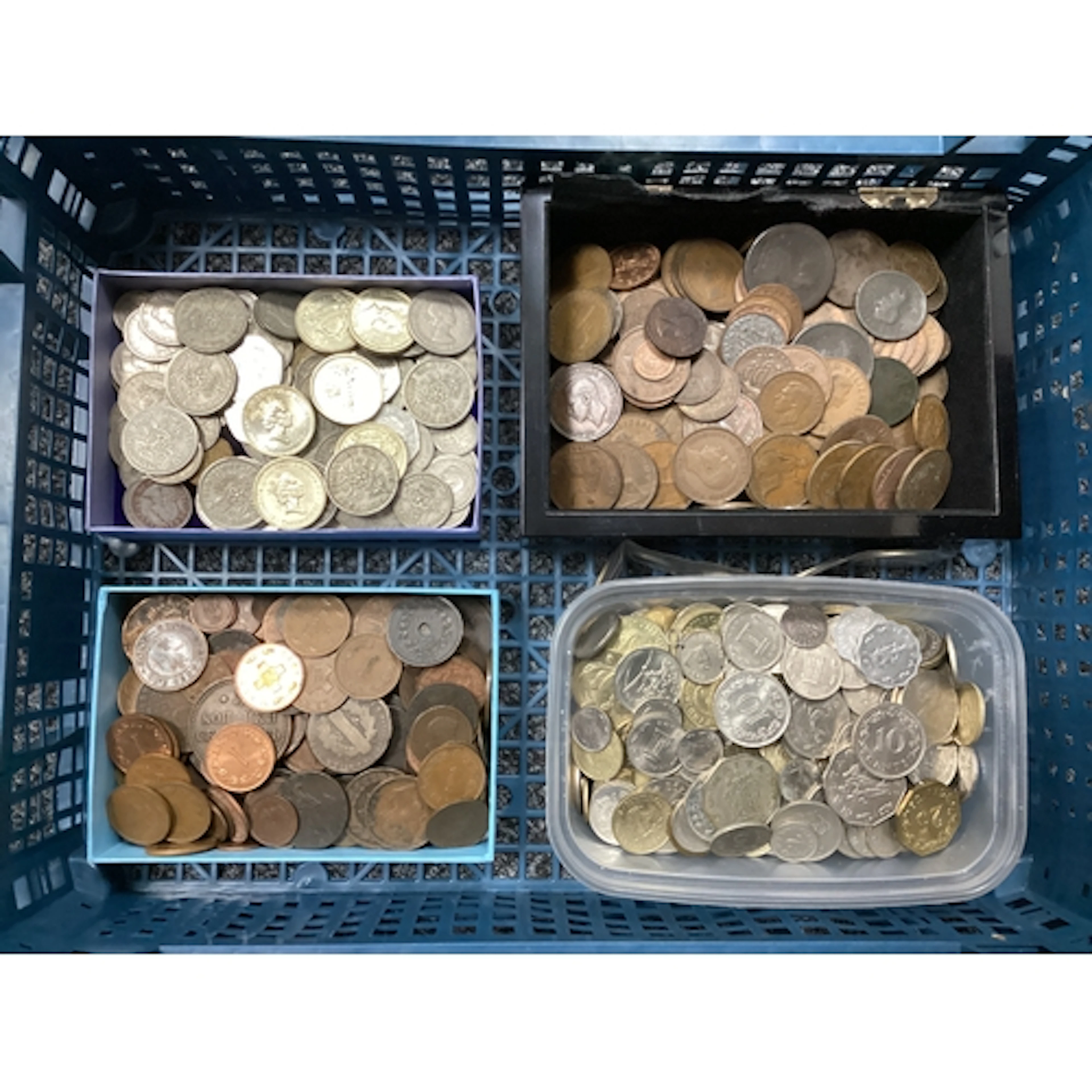 Large Collection Of GB And World Coinage, includes Victorian...