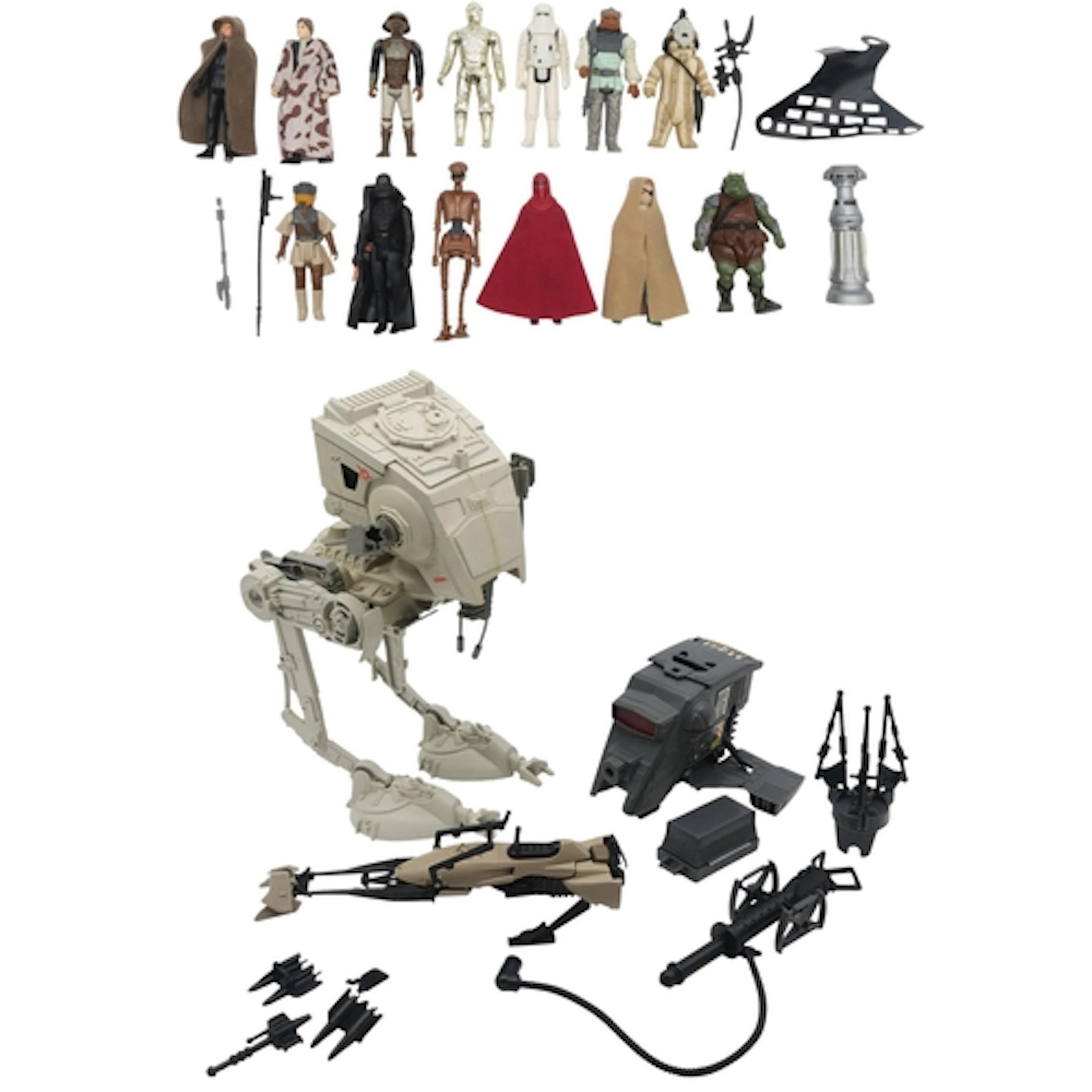 Star Wars action figures, the earliest example being Darth V...