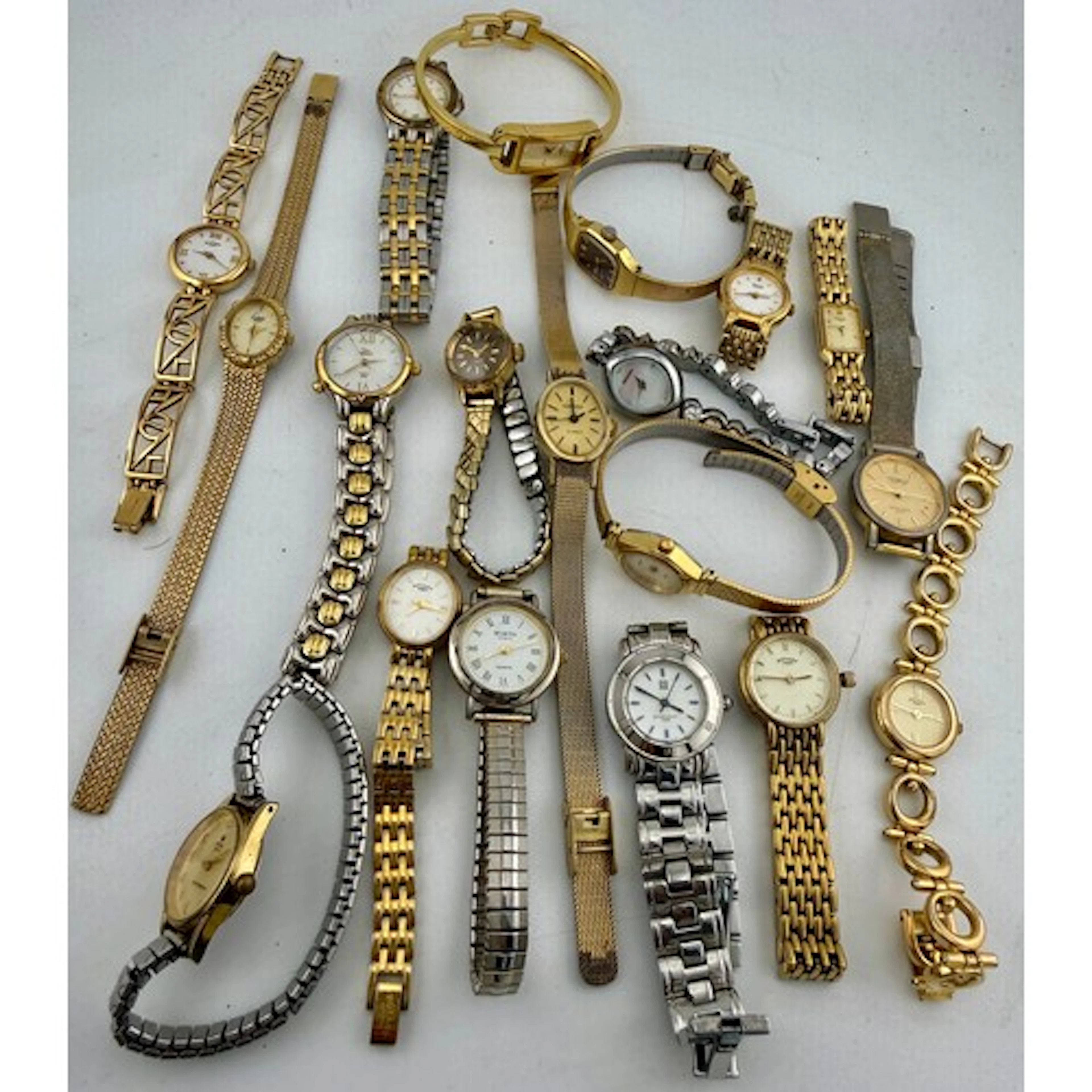A collection of vintage ladies wristwatches to include Rotar...