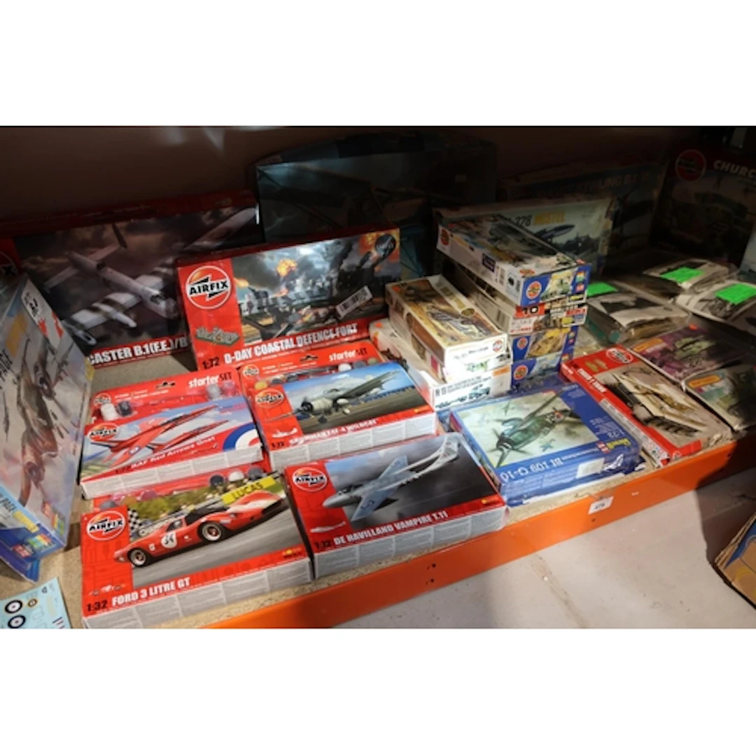 Airfix model kits to include Lancaster Bomber, Ford 3 Litre ...