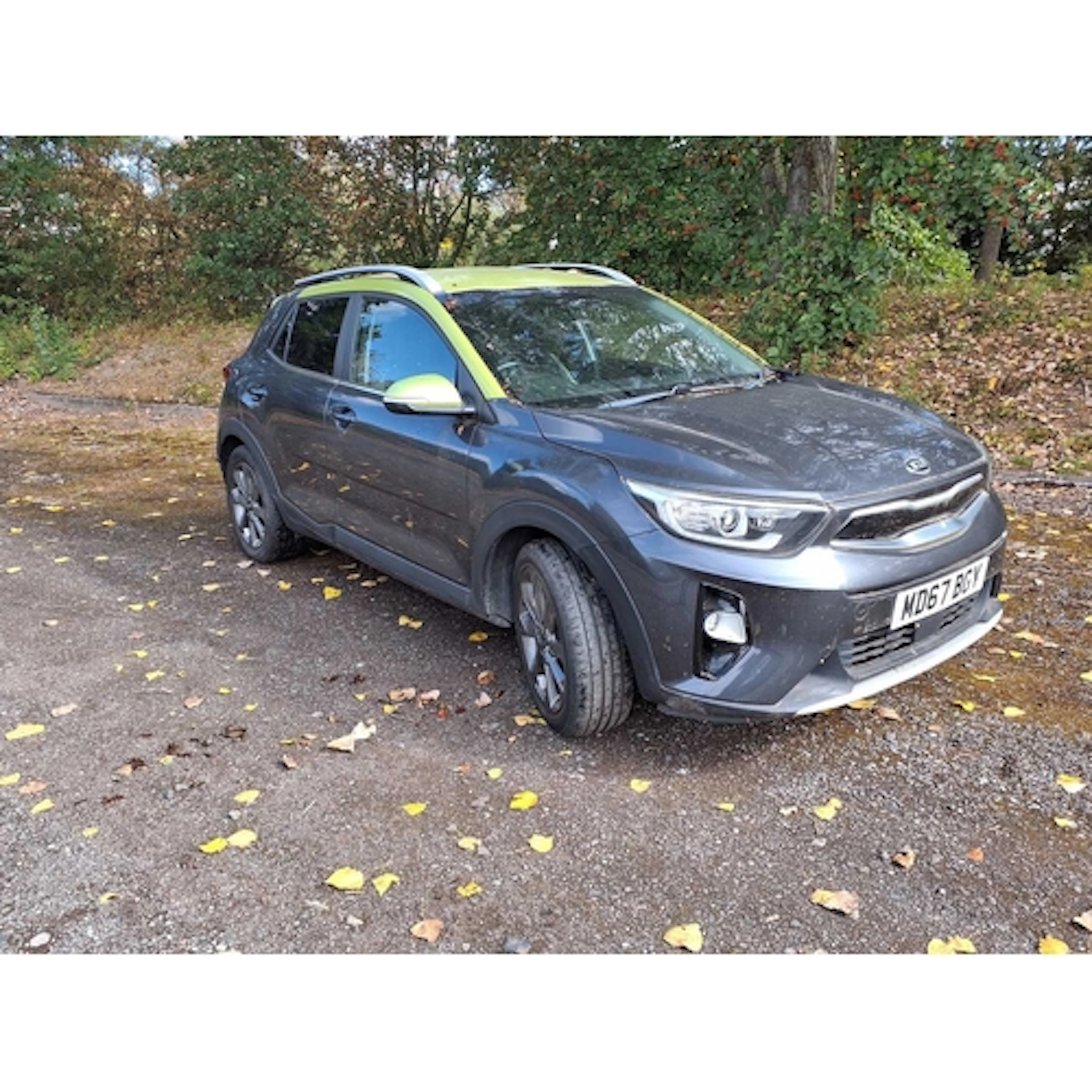A 2018 KIA STONIC FIRST EDITION 5 DOOR HATCHBACK CAR in grey...