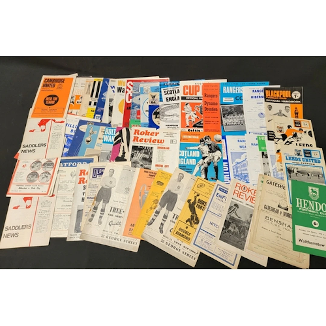 SELECTION OF 1960's and 1970's FOOTBALL PROGRAMMES from var...