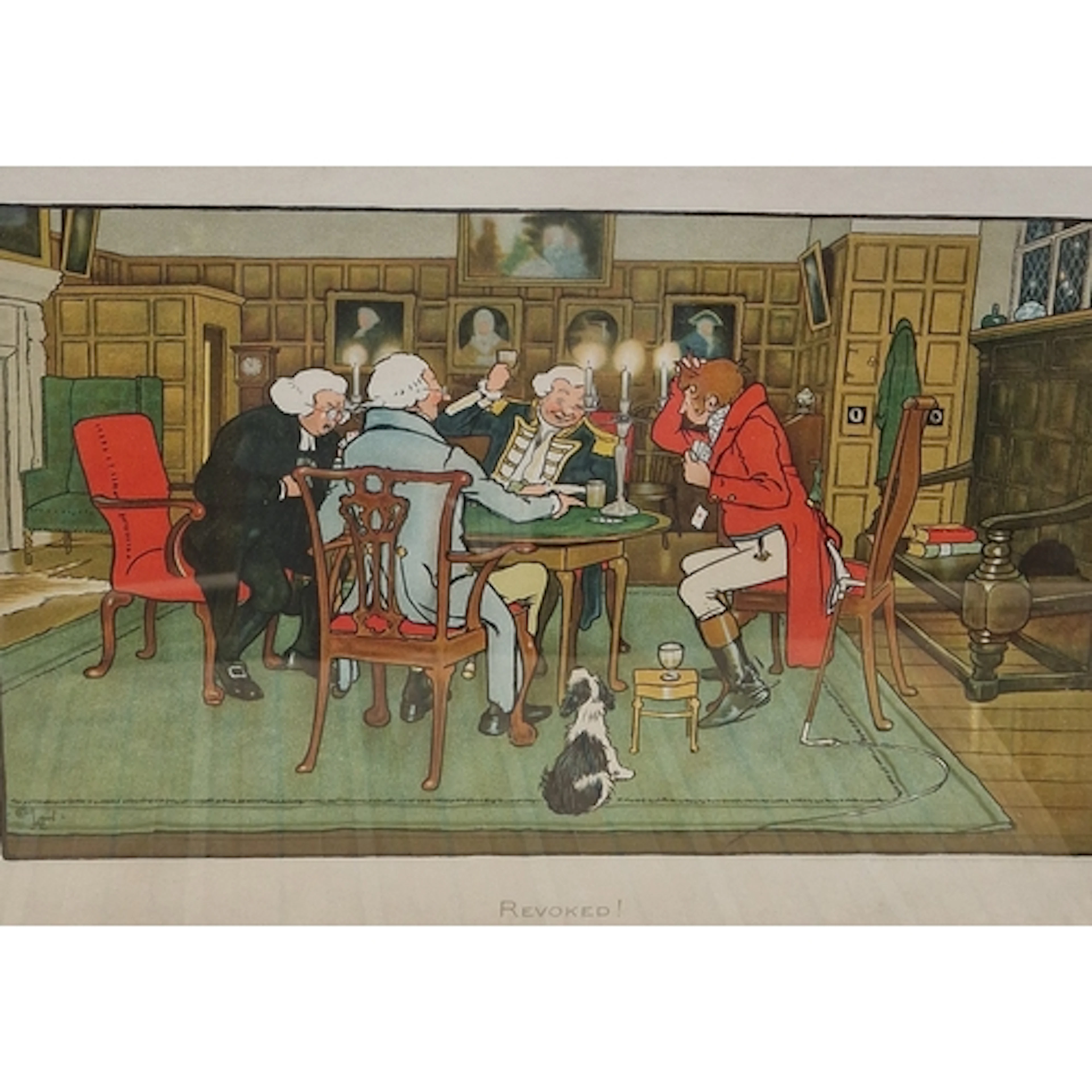AFTER CECIL ALDIN. 'Revoked', colour print; together with a ...