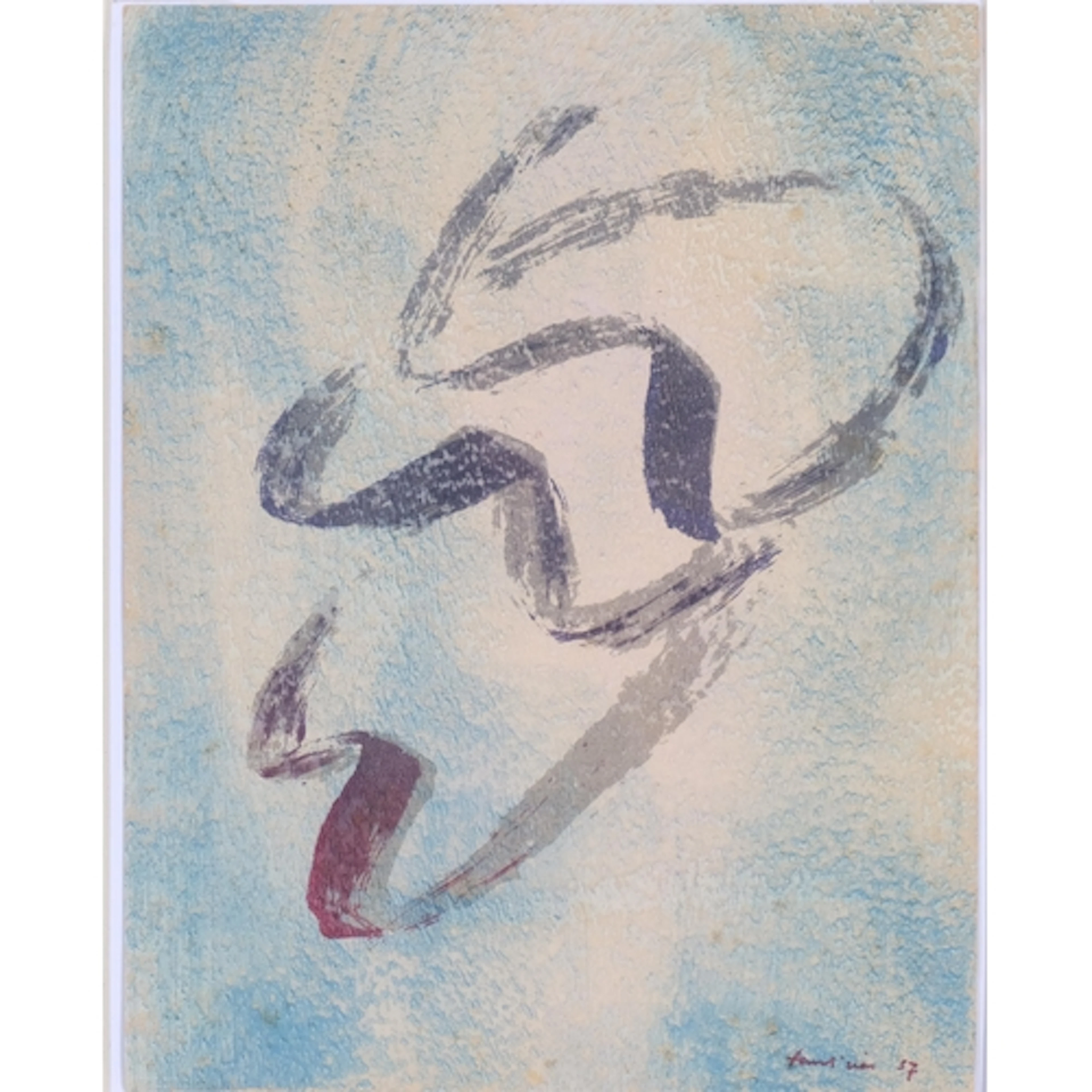 Jean Fautrier, Annabelle Nue, original lithograph for XXe Si...