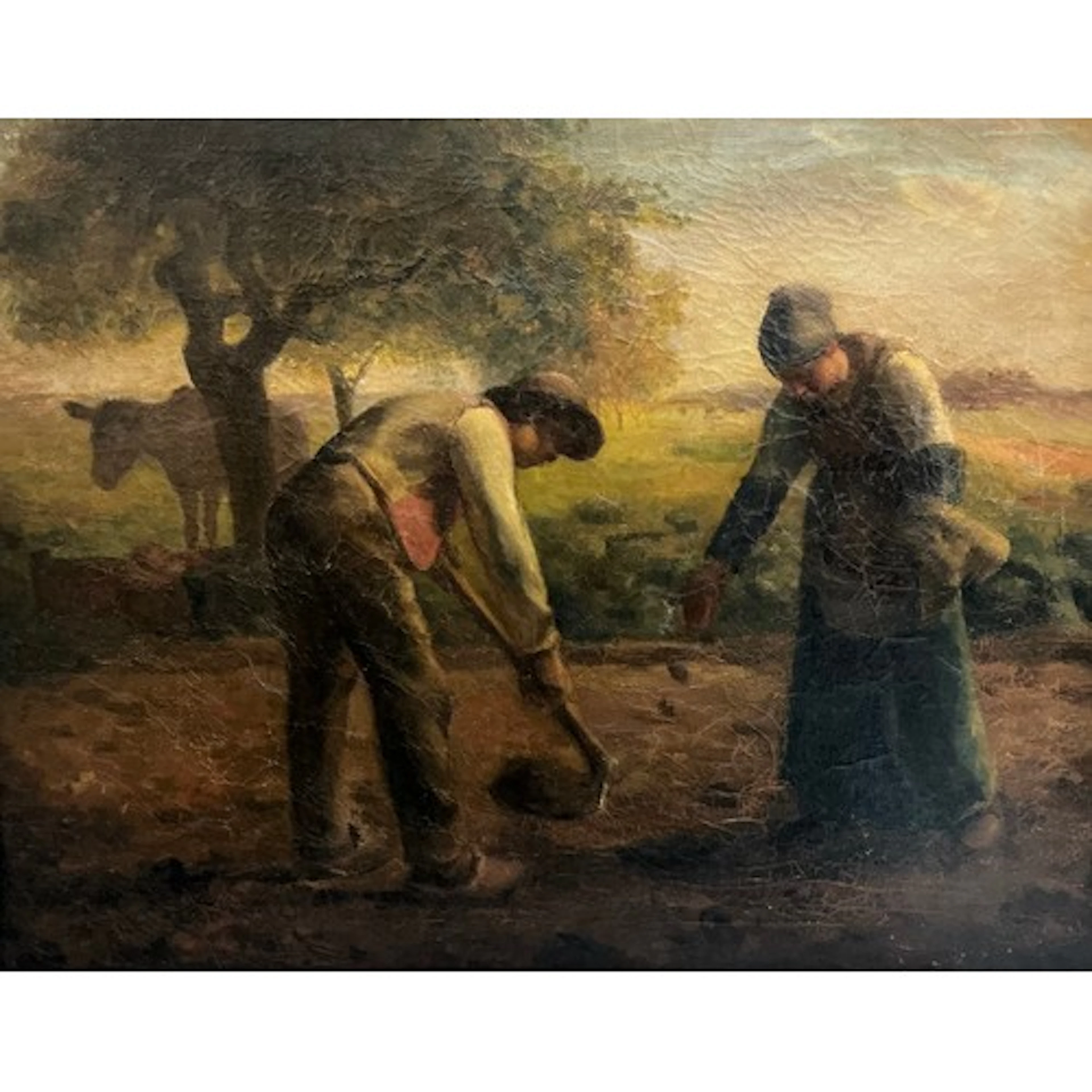 Barbizon School (19th century) The Planters oil on canvas, 6...