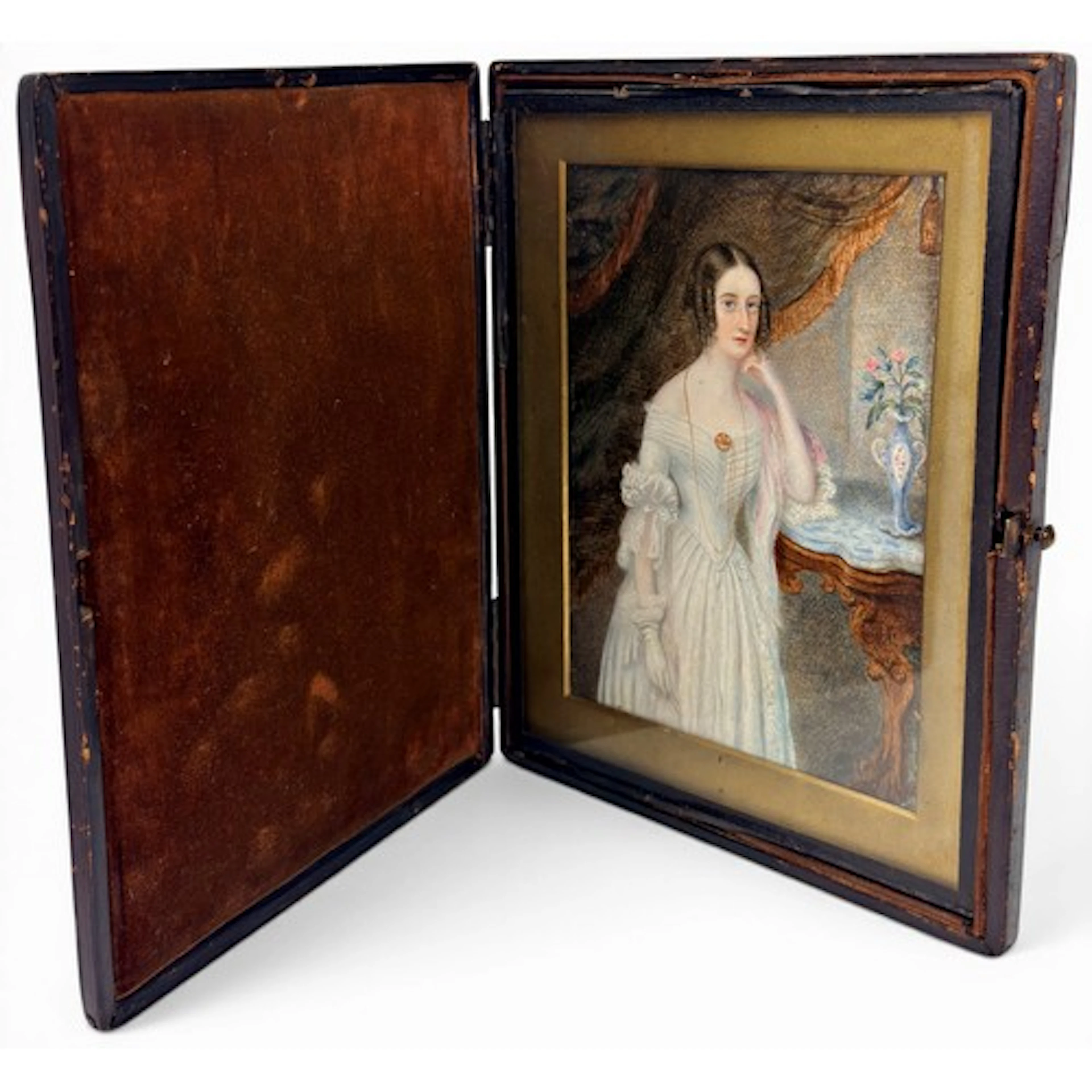 Early 19th century English school, portrait of a young lady,...