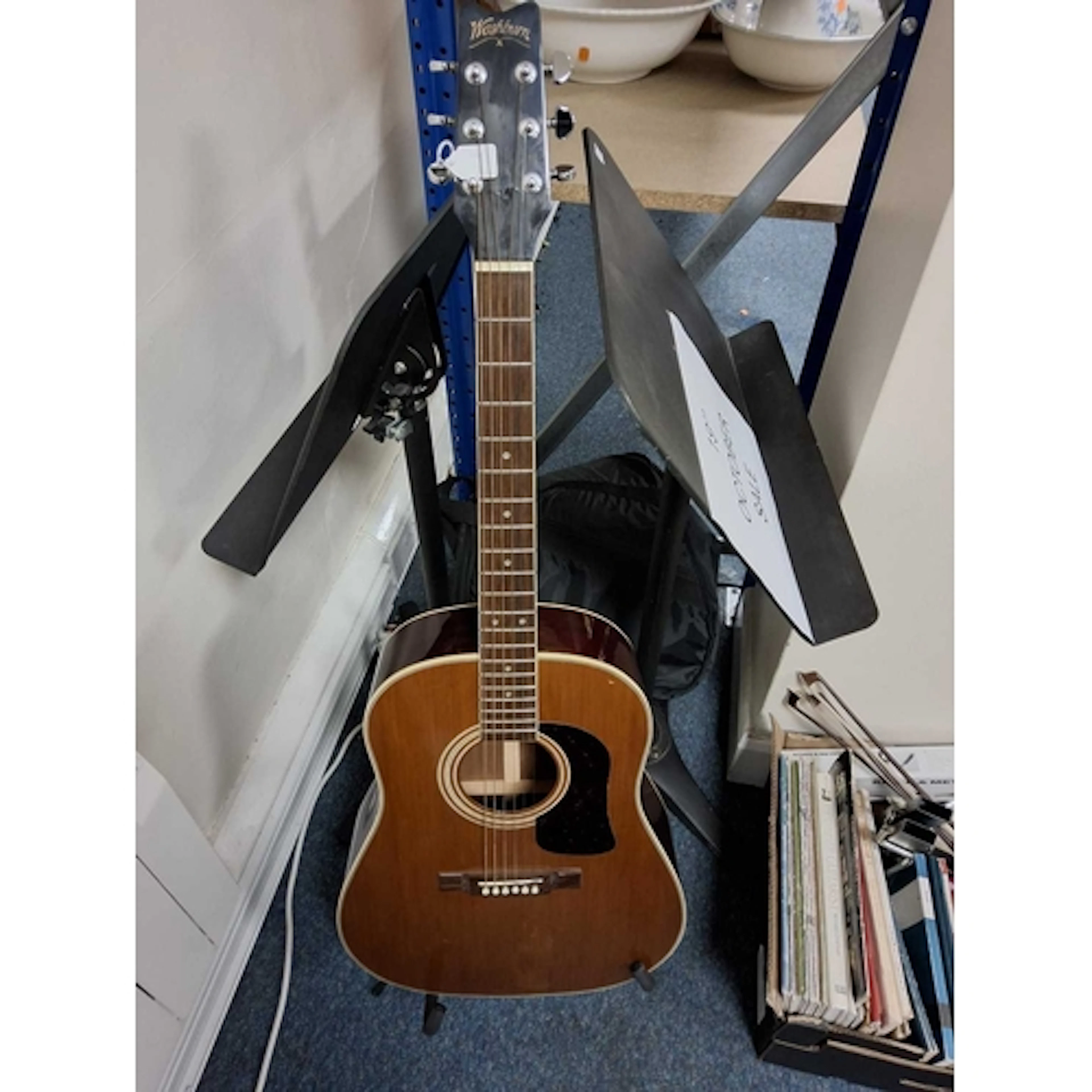 ONE BOX AND LOOSE OF MUSIC RELATED ITEMS to include a vintag...