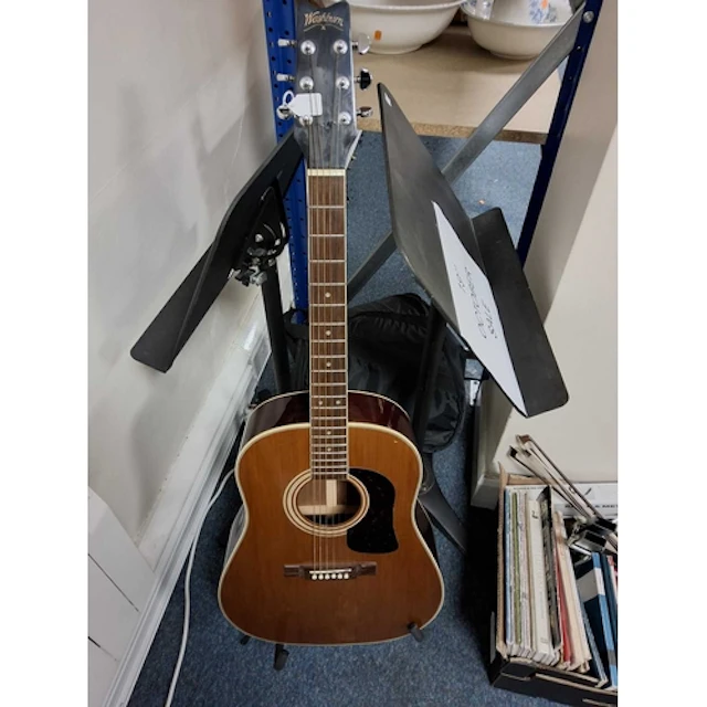 ONE BOX AND LOOSE OF MUSIC RELATED ITEMS to include a vintag...