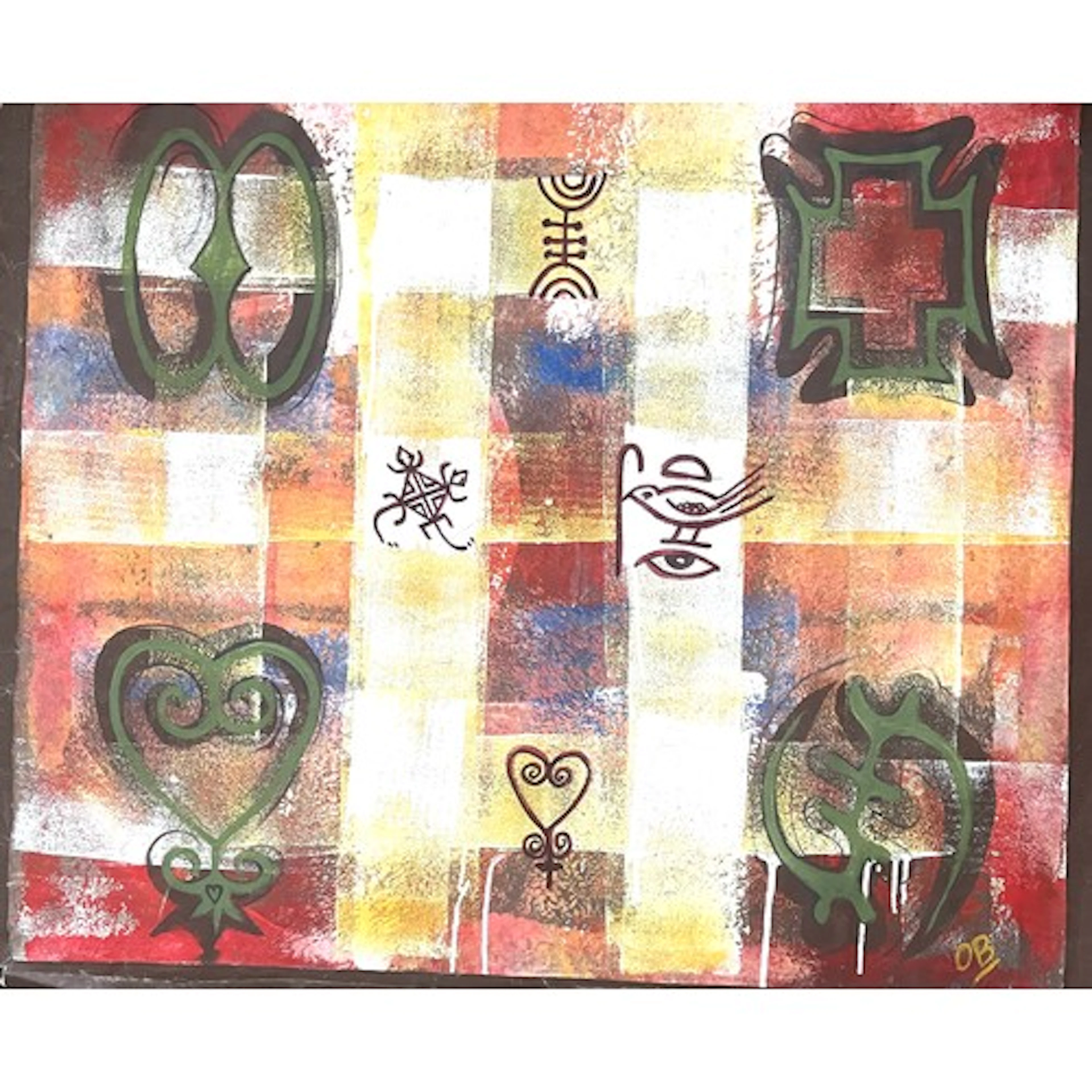 O B (Contemporary Ghanaian artist) “Signs in Transition”, si...
