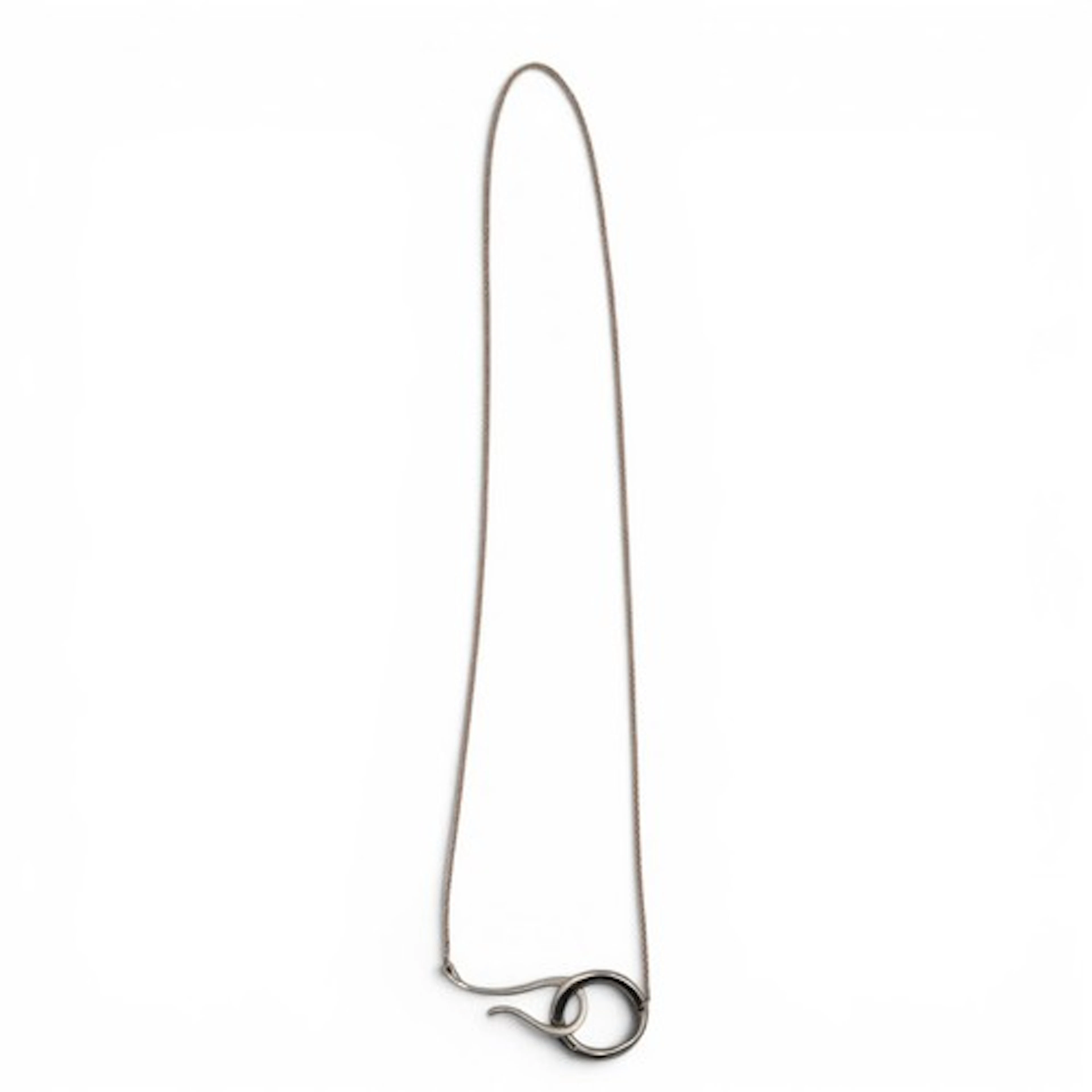 A Breil Milano 18ct gold and sterling silver necklace, the c...
