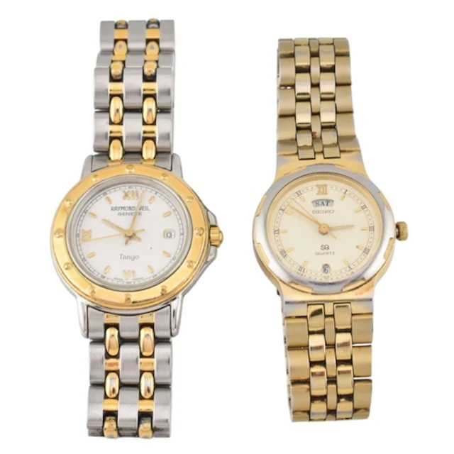Raymond Weil, Geneve ladies Tango Two Tone watch. Quartz mov...