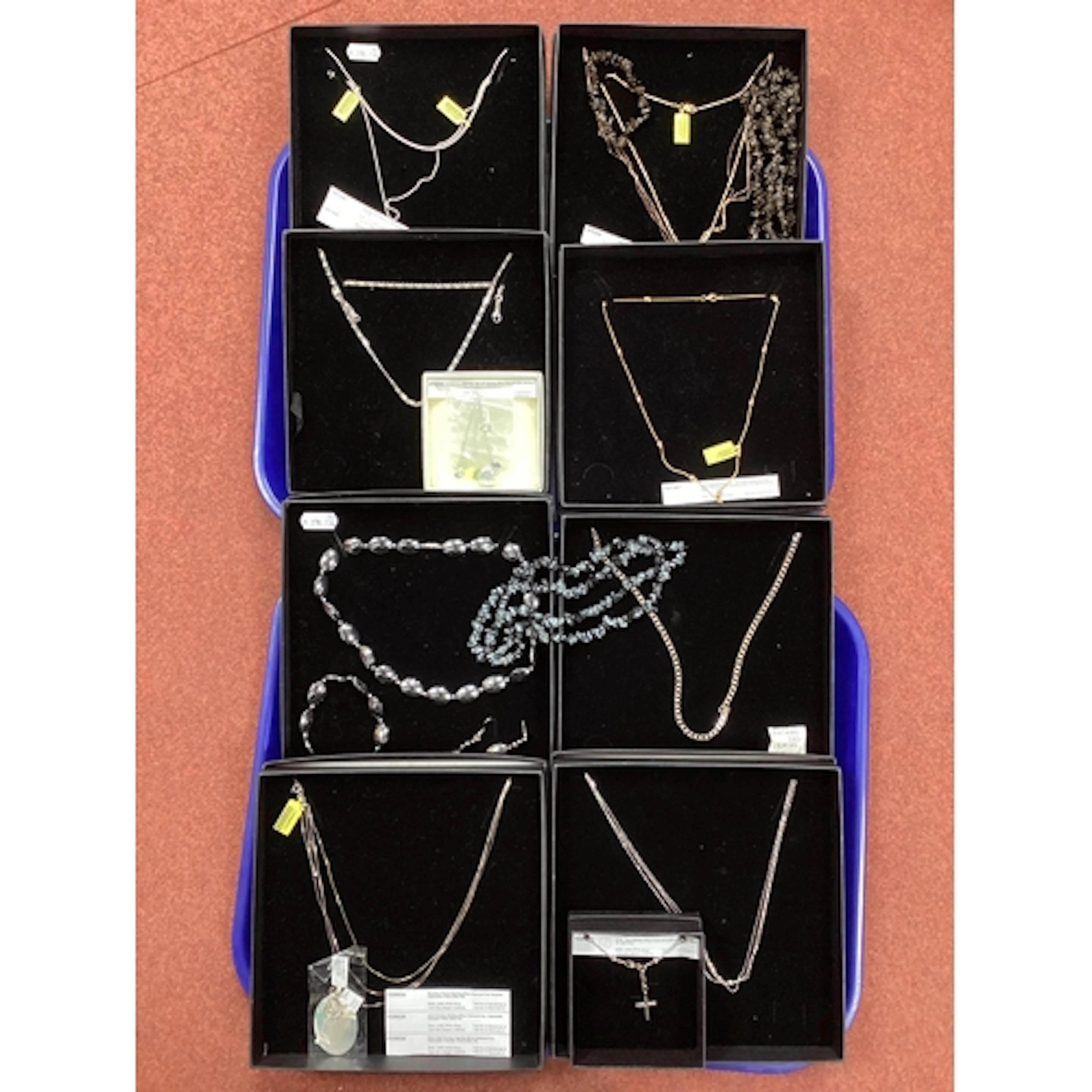 A Collection of Modern "925" and Other Necklaces, including ...