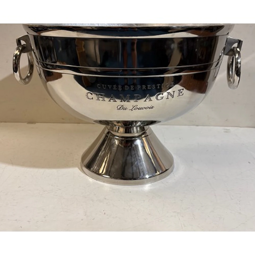 A large plated pedestal Champagne bucket, 38cm diameter