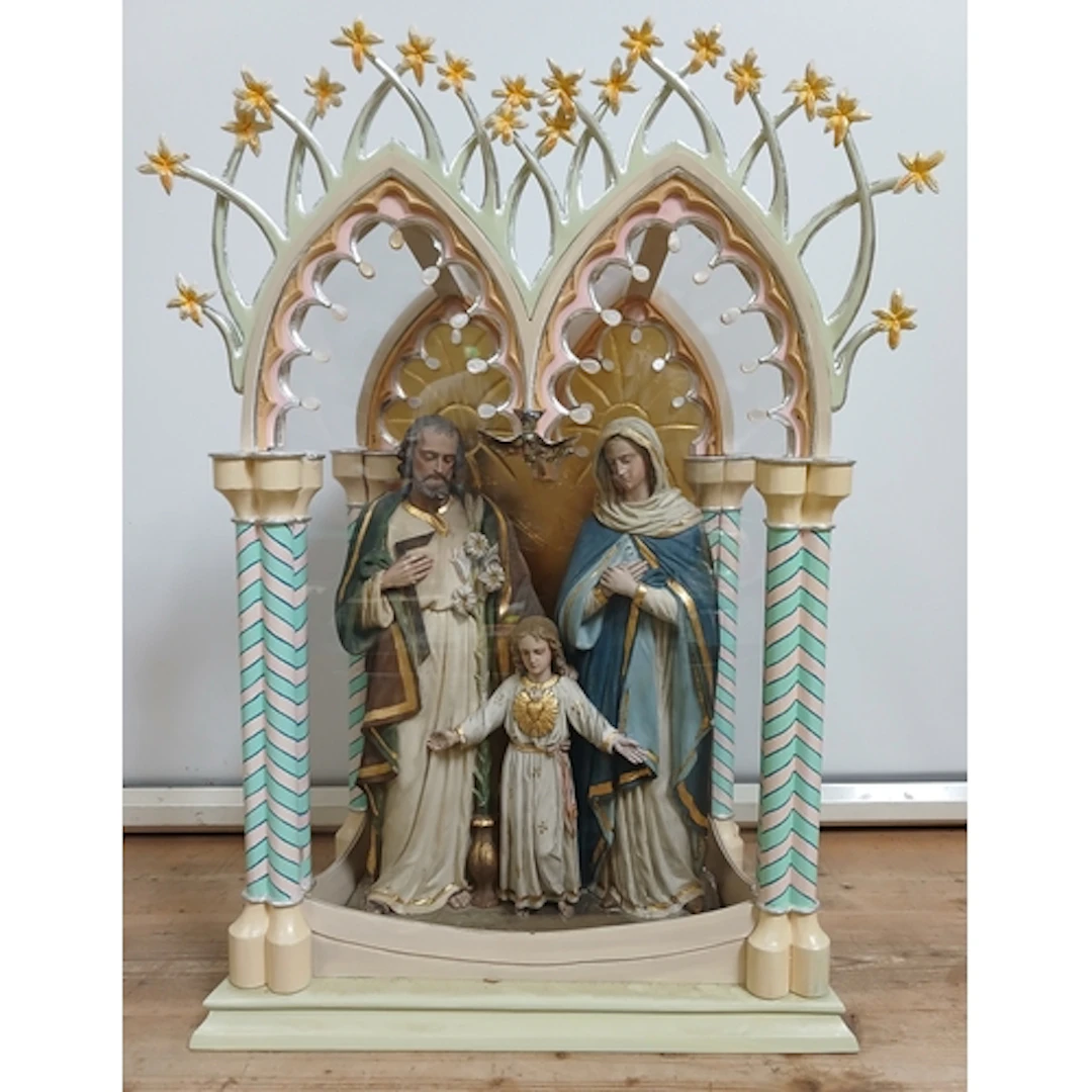 John Southworth Prescott (b1939), Joseph, Mary & Jesus plast...