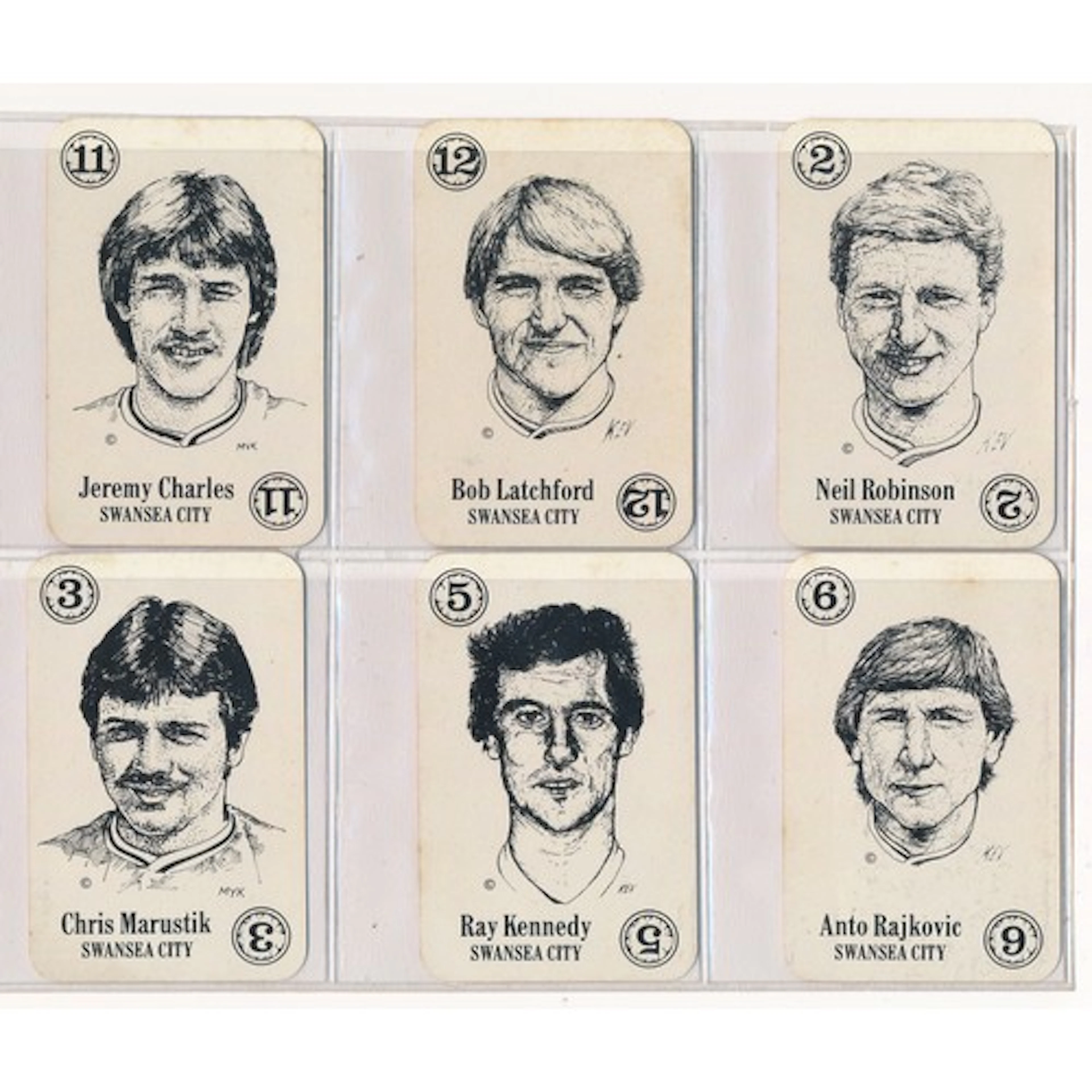 Classic football soccer cards by Bertcord, Big League gum ca...