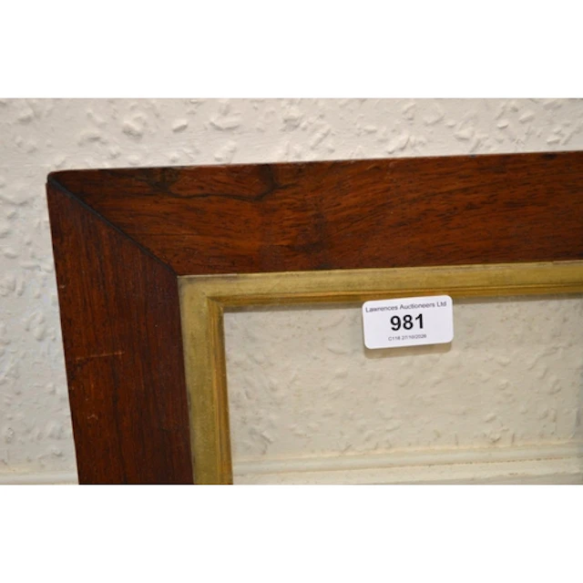 Pair of 19th Century rosewood and gilt frames, both 22cm x 2...