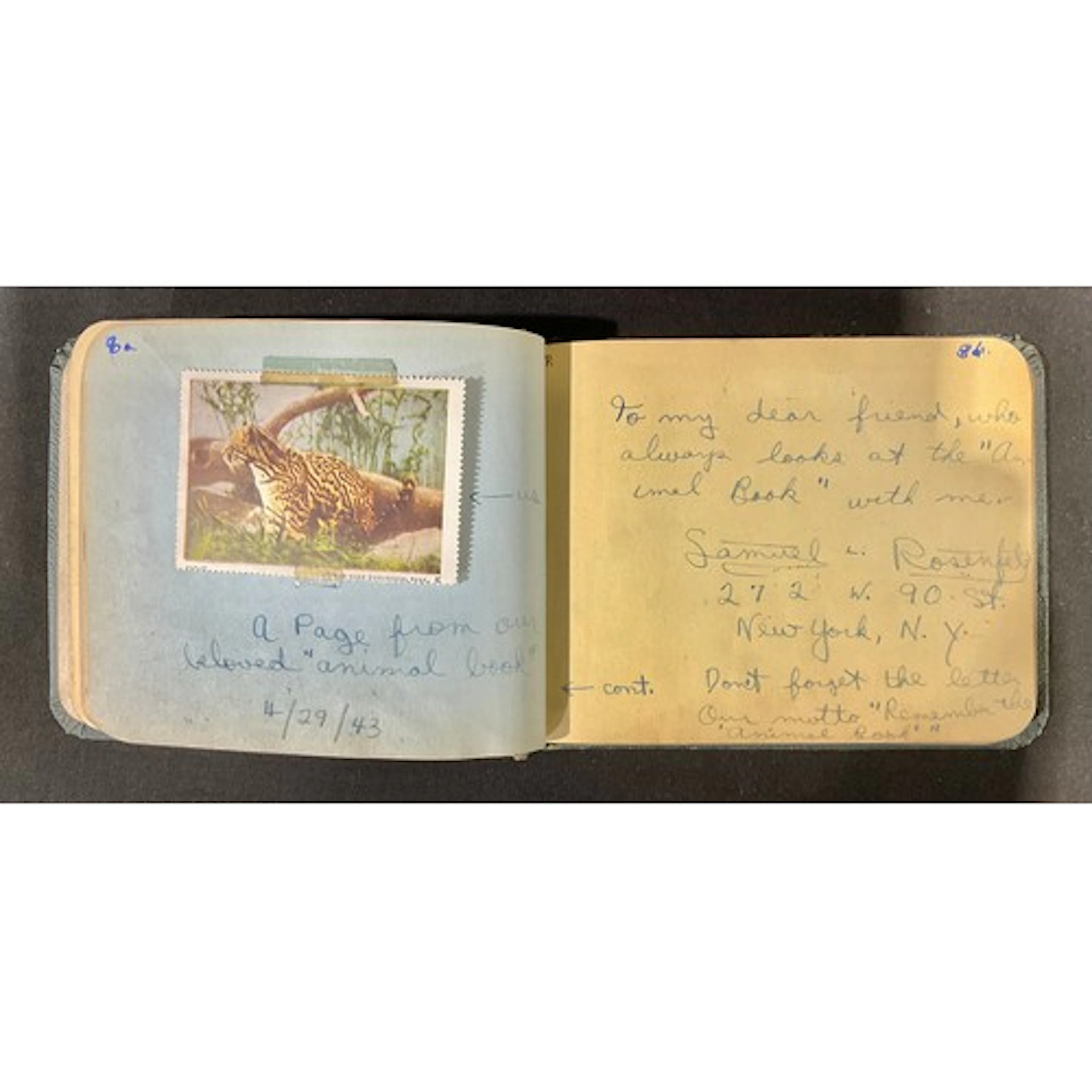 A 1940s American autograph album, bearing the signatures of ...