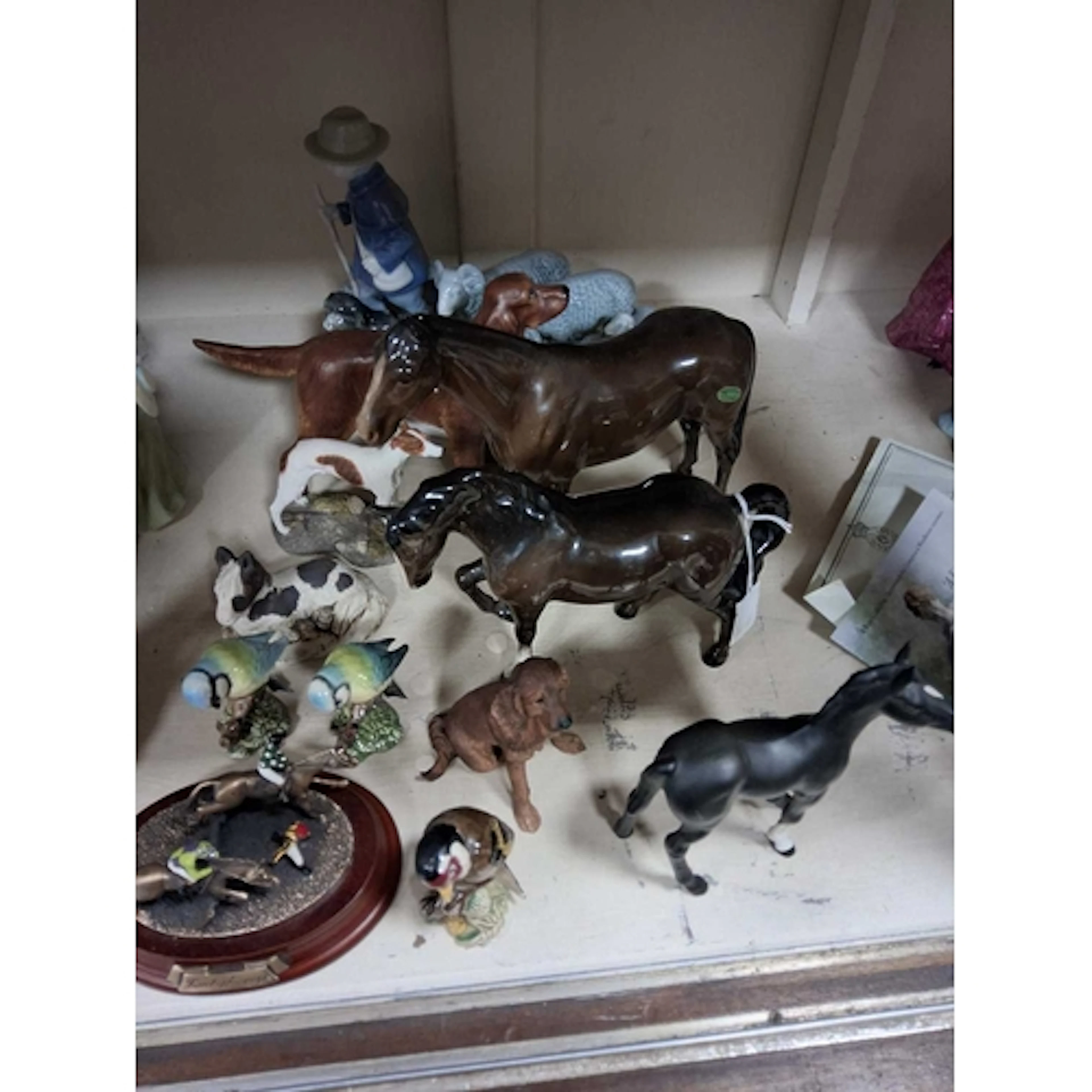 A GROUP OF ANIMAL AND BIRD FIGURES, to include Beswick Stock...