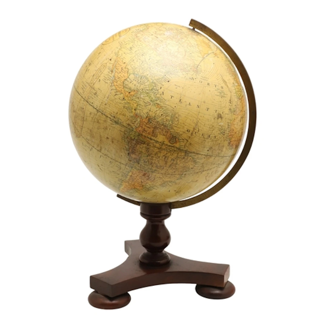 A LATE 19TH CENTURY SMITH'S 12" TERRESTRIAL GLOBE. inscribed...