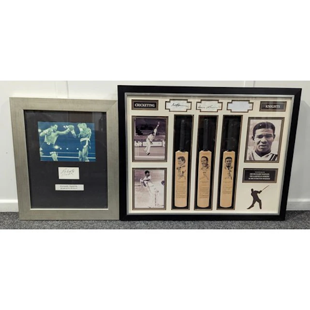 Sport - Cricket, Cricketing Knights, a set of three signatur...