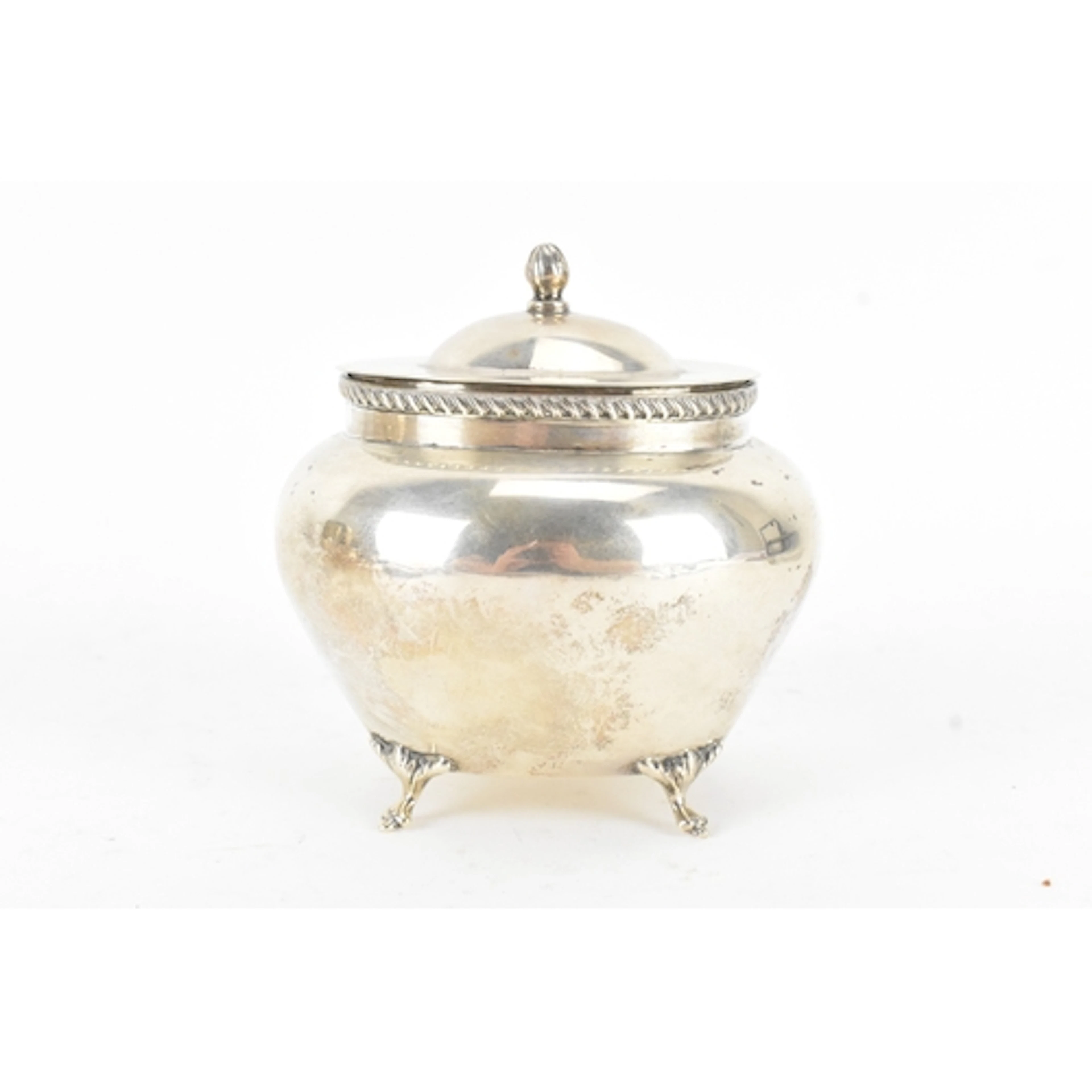 An Edwardian silver tea caddy, by John Rose, hallmarked Birm...