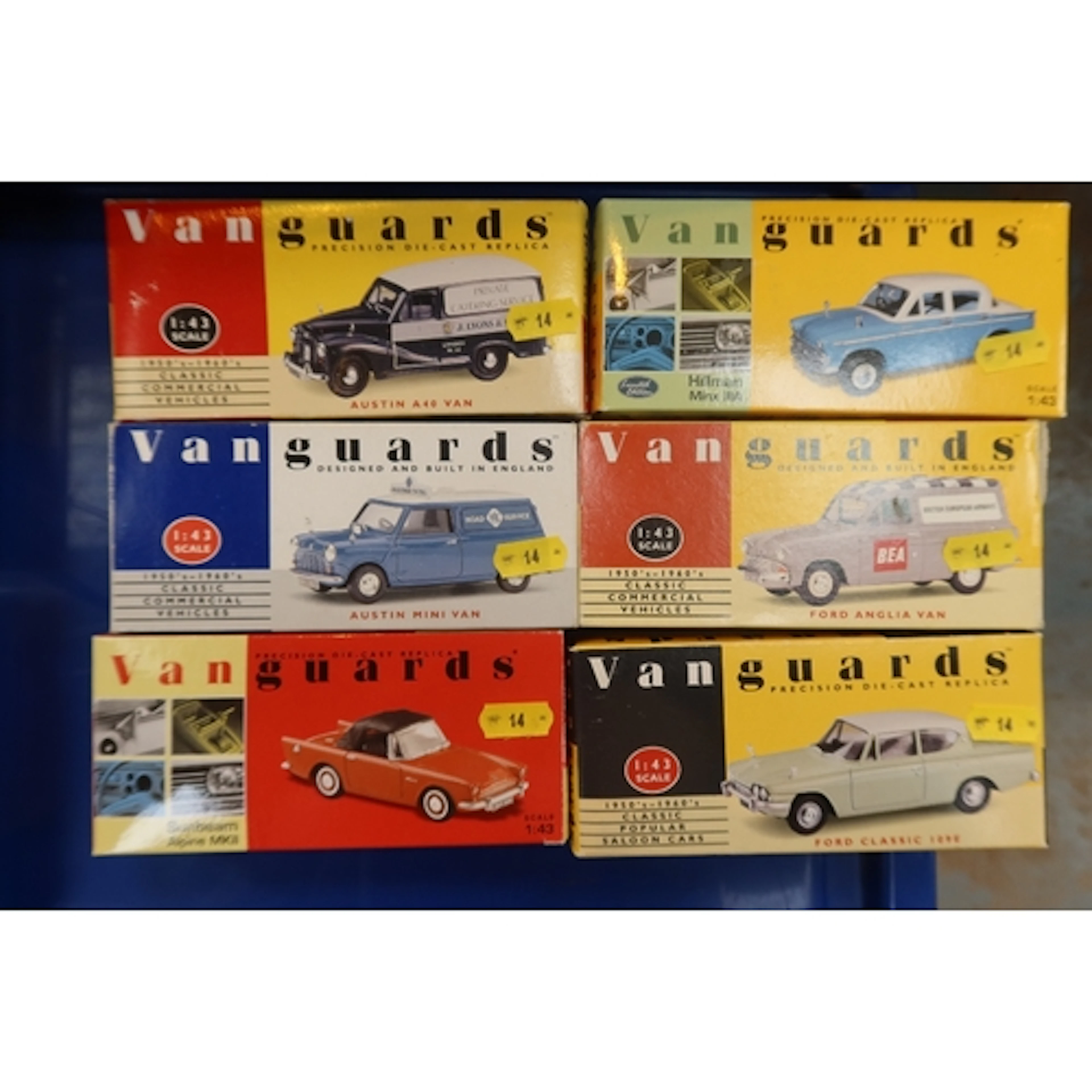 6 Vanguard boxed models