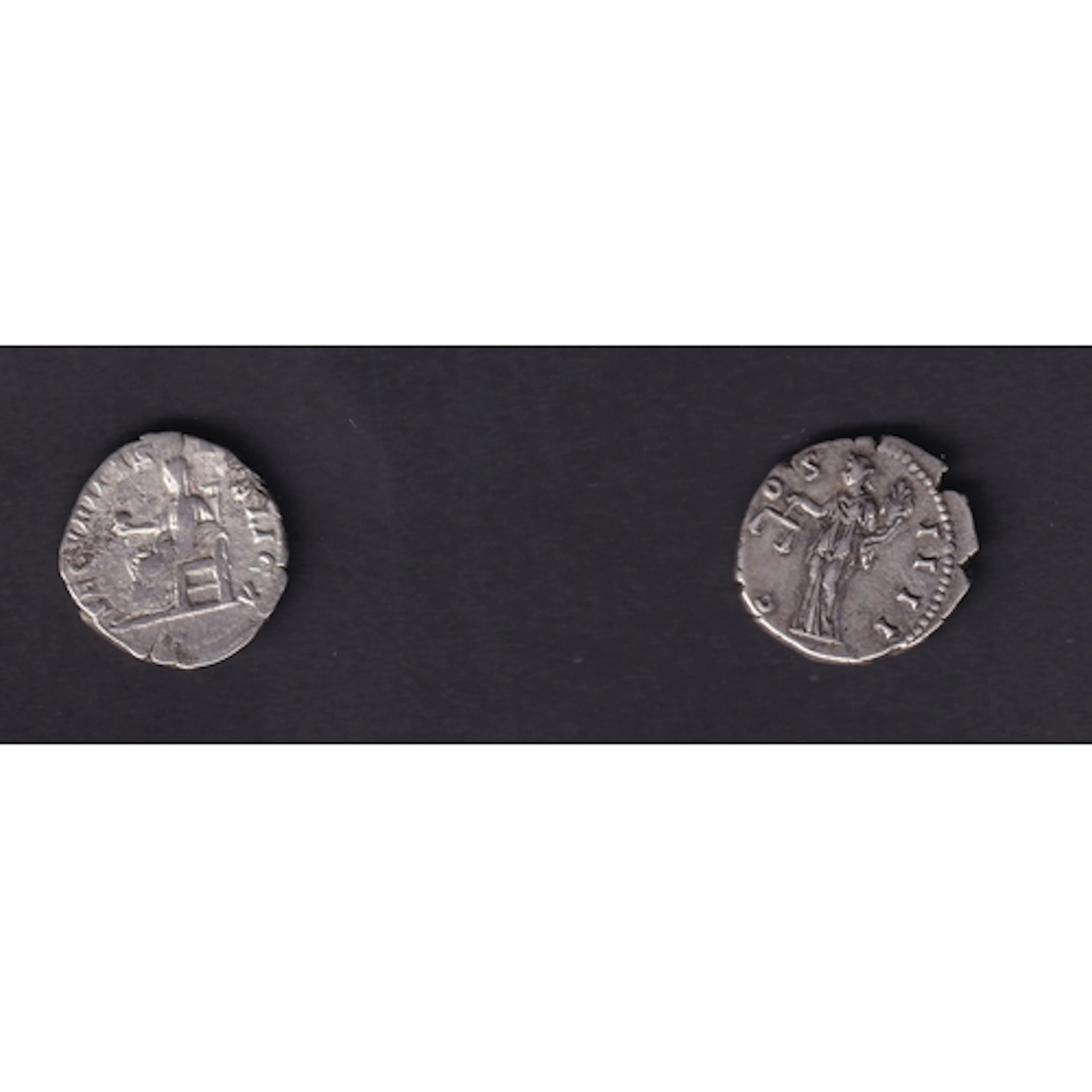 A pair of Roman Empire silver Denarii, comprising Septimius ...