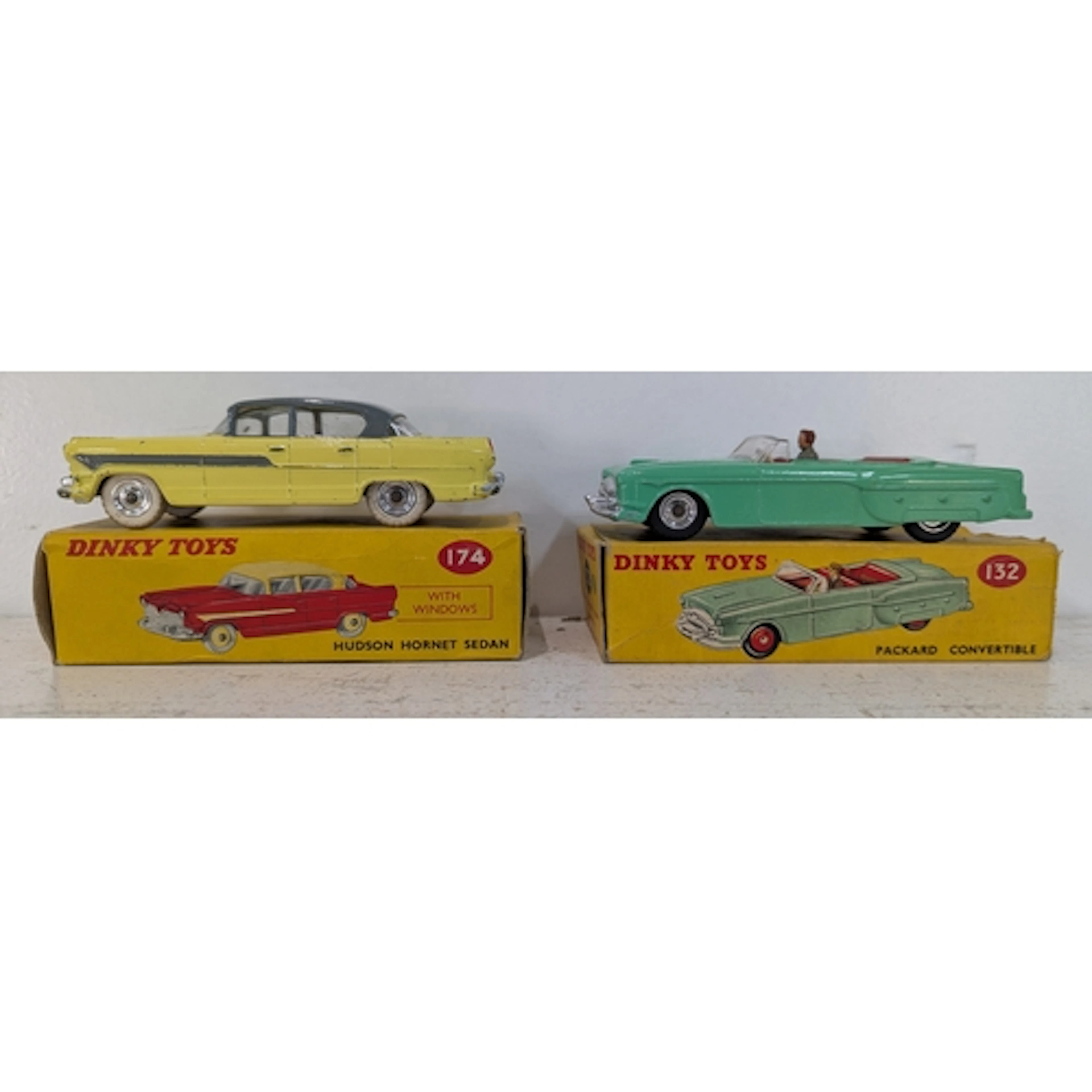 Two boxed Dinky Toys to include a Hudson Hornet Sedan 174 wi...
